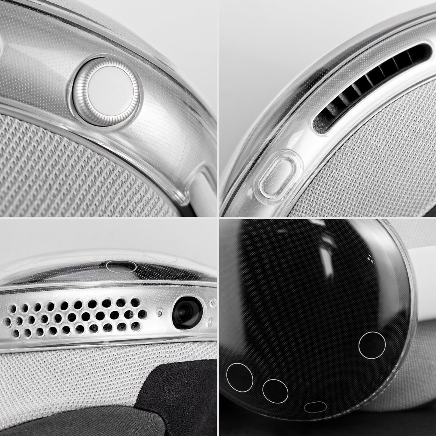 SOULWIT V2 TPU Protective Case Cover for Apple Vision Pro VR Headset, Durable & Slim Fit Screen Protector Accessory, without Affecting Tracking Scans (Clear) image number 3