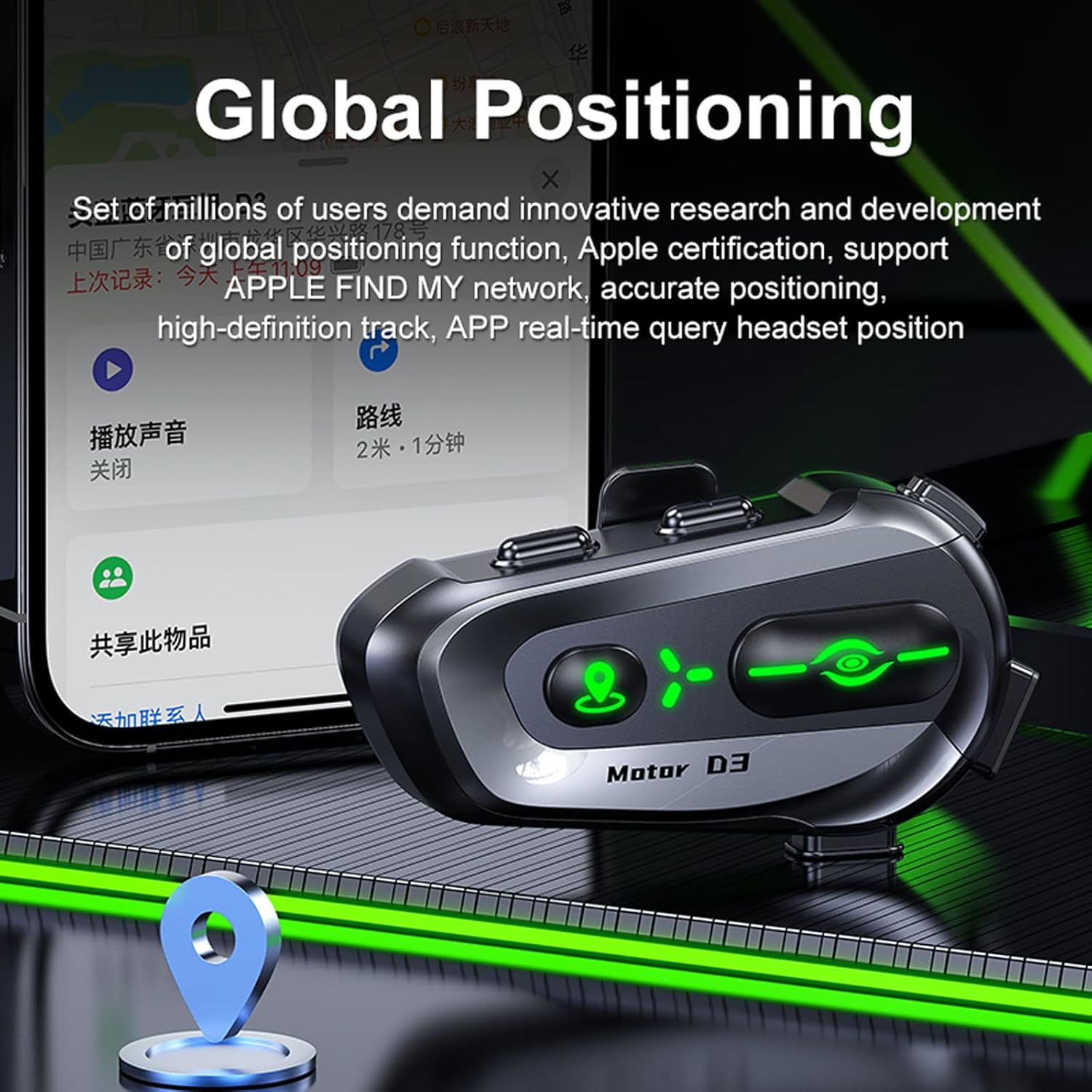 Motorcycle Helmet Headset Bluetooth with Microphone Intercom Motorcycle Intercom Communication System Helmet Headphones Headset for Multiple People Bicycle Motorcycle Wireless Hands-Free Kit