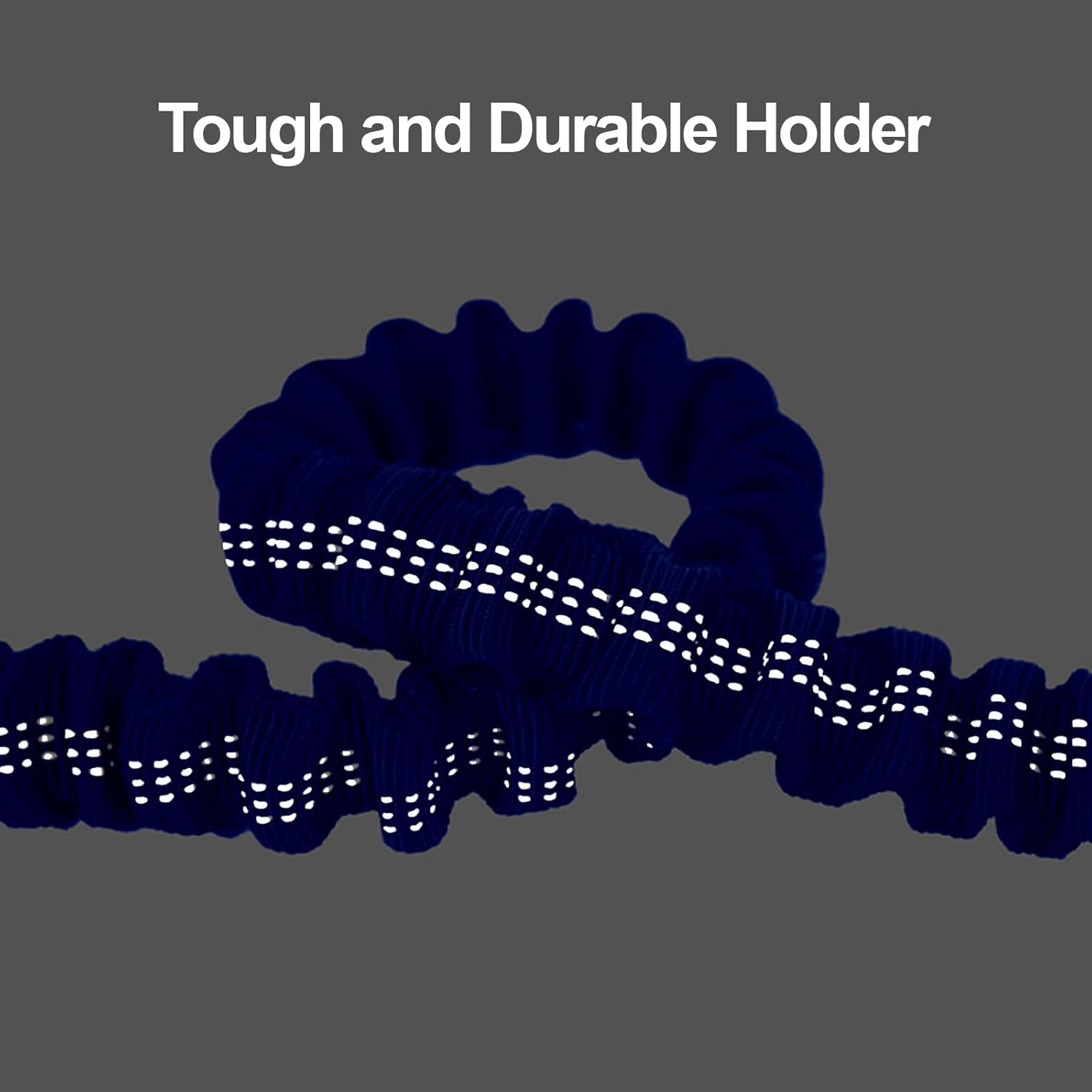 Proxima Direct Dog Car Seat Belt, Retractable Dog Car Harness Lead with Elastic Bungee Buffer, Reflective Nylon Adjustable Pet Dog Collar Leash with Safe Clip Buckle for All Cars Travel Camping Blue image number 1