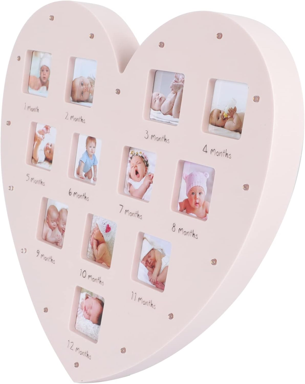 Growth Record Photo Frame Shape Design for First Year Nursery Decor and Milestone Tracker image number 5