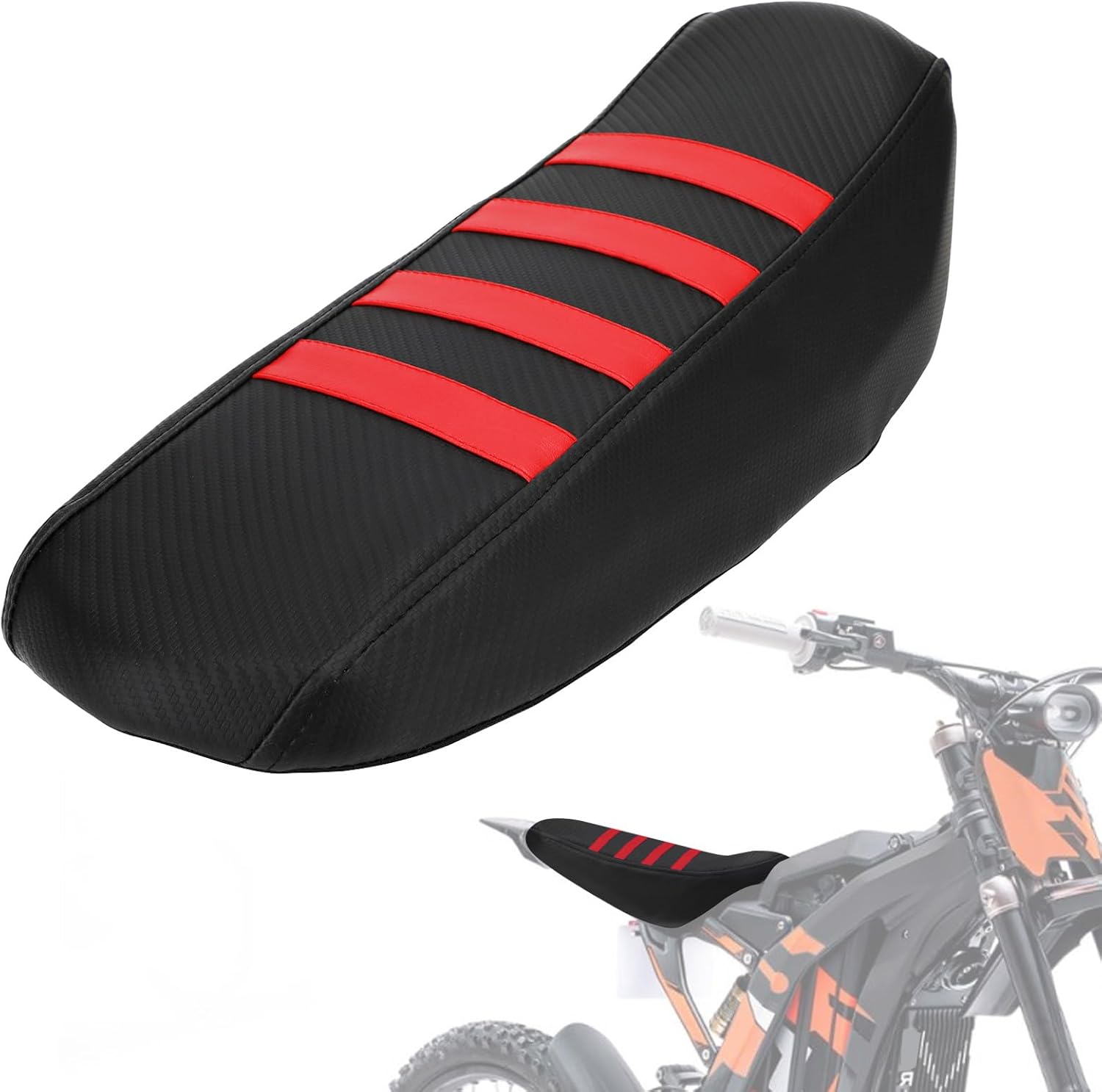 Seat Cover for Surron LBX 79Bike Falcon Pro, Electric Dirt Bike Seat Cover for Sur Ron Red,Non-Slip Soft High Elastic Leather - Purple image number 3