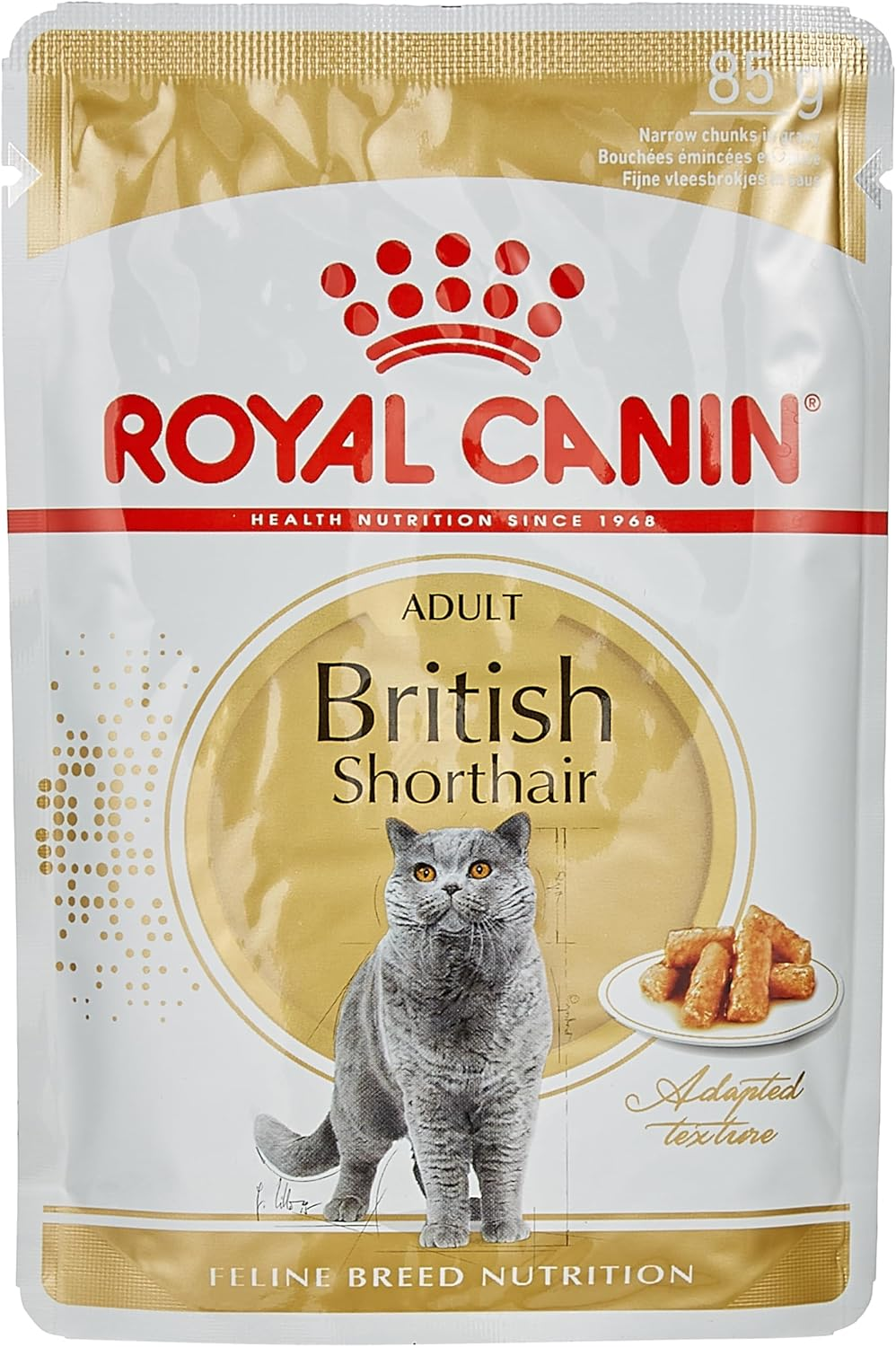 Royal Canin British Shorthair in Gravy Adult over 12 Months Pouches Wet Cat Food 85 GMS 12 Pack image number 5