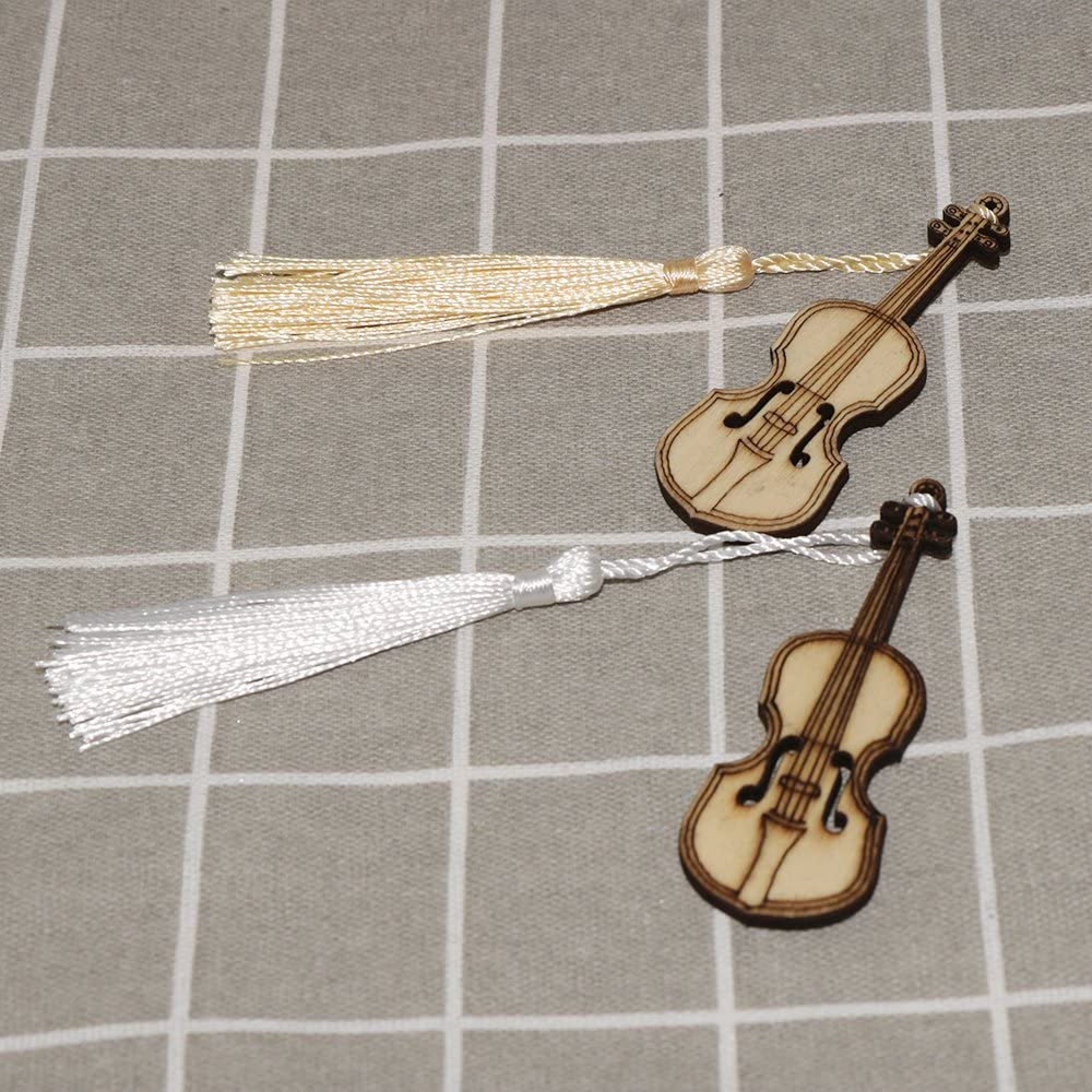 VAPKER 100 Pieces 13Cm/5-Inch Silky Handmade Soft Tassels Floss Bookmark Tassels with 2-Inch Cord Loop for Jewelry Making, DIY Projects, Bookmarks(25 Colors) image number 3