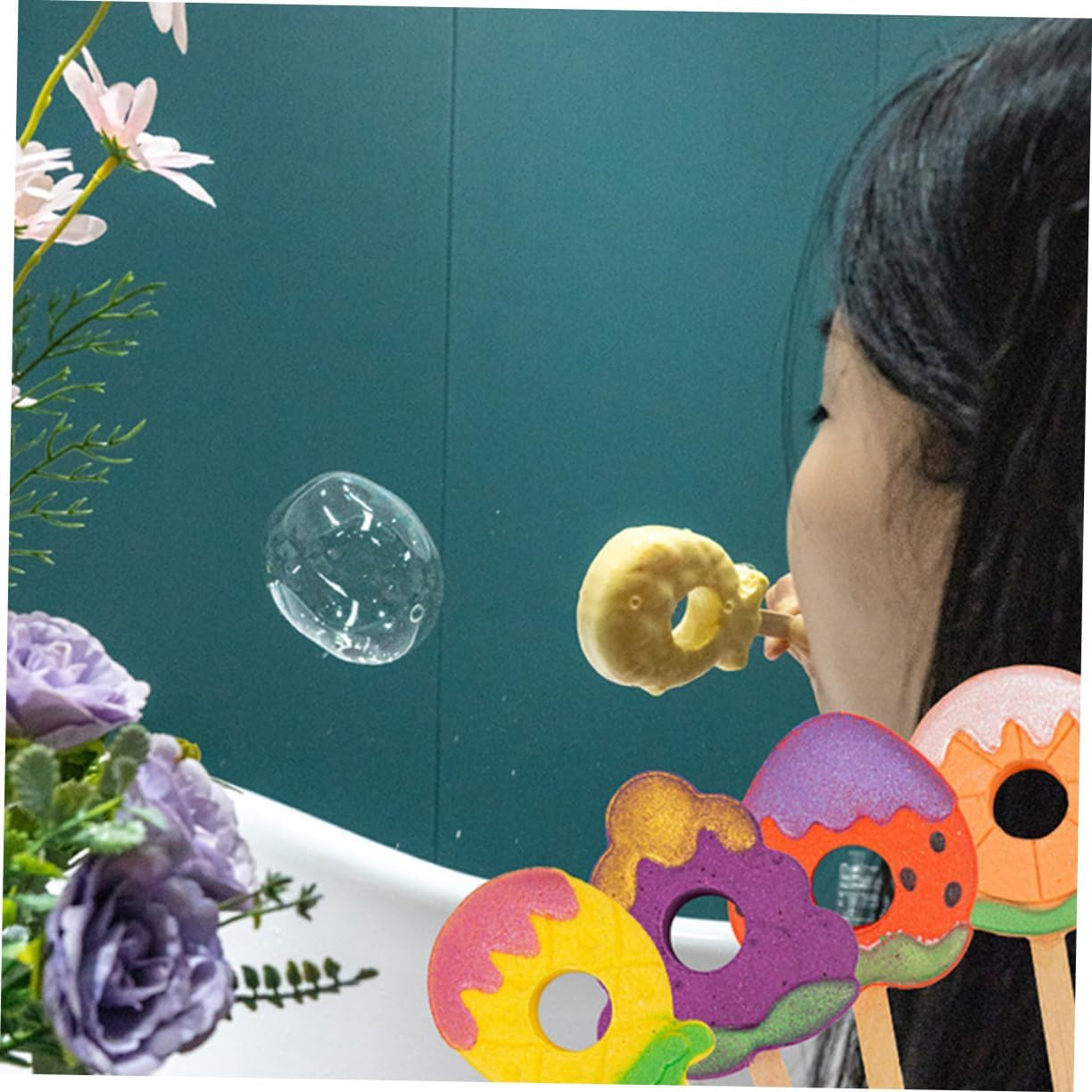 PLAFOPE 4Pcs Aroma Bath Salt Fragrant Fruit Shaped for Relaxing Soaks for Smooth Skin Fun image number 2