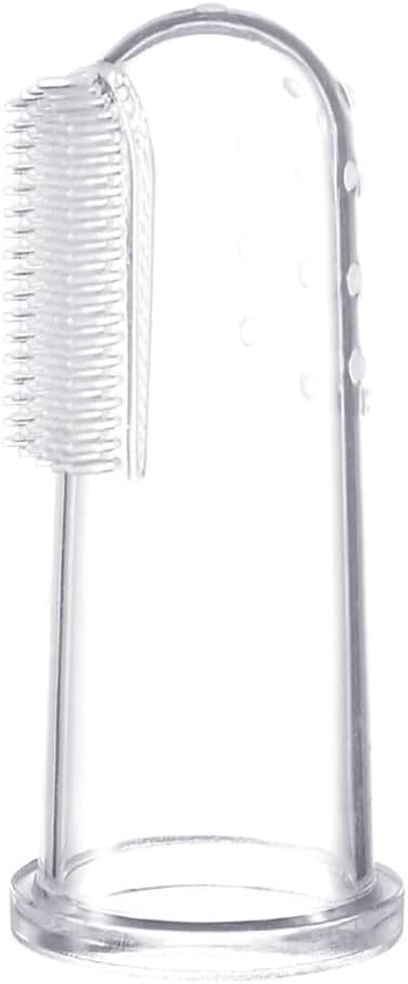 Poemtian 3Pcs Baby Finger Toothbrush Silicone Baby Kids Brush Oral Cleaning Transparent Teeth Cleaning Care ​Brush Infant Toothbrush for Newborn with Case image number 5