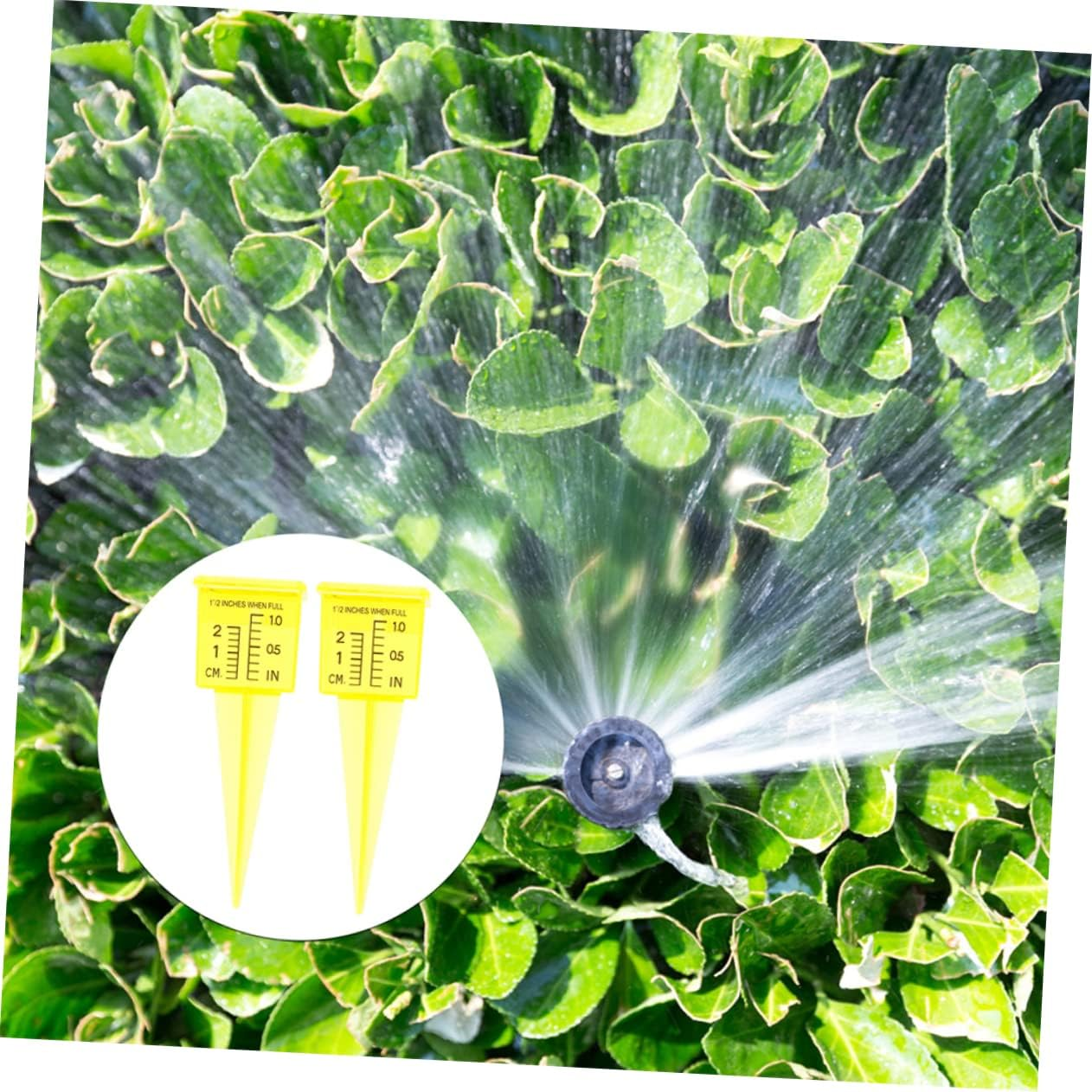 CAXUSD Sprinkler Catch Cups 5Pcs Large Rain Gauge Garden Sprinkler Water Gauge Easy to Read Outdoor Rain Measurement Tool image number 3