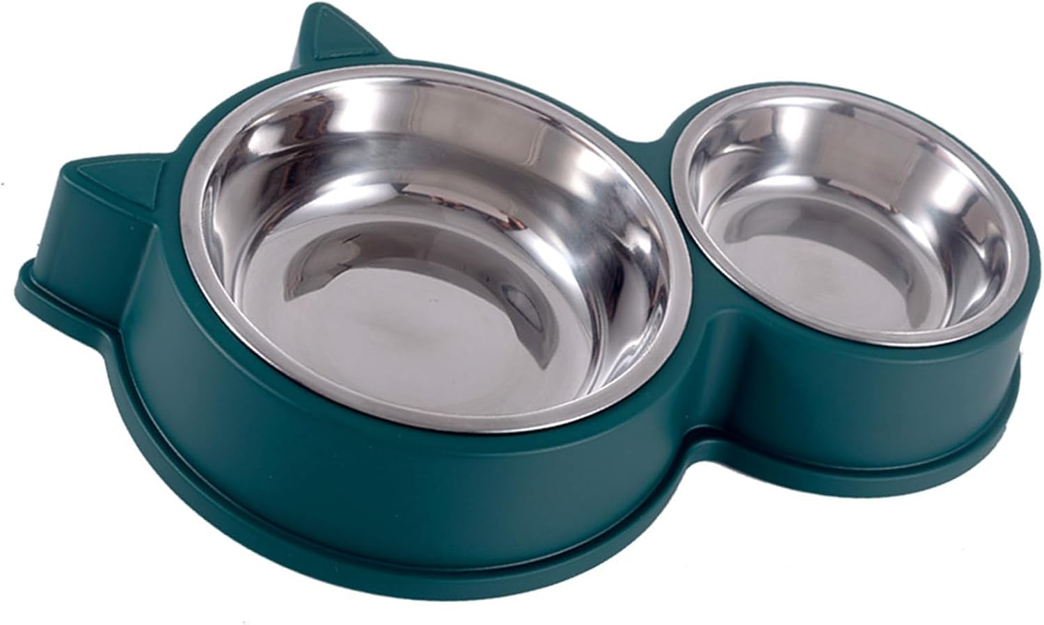 Double Dog Bowls, Stainless Steel Pet Feeder Bowls Non Tipping Auto Watering Cat Water Food Bowls, Pet Feeder Bowls Pet Accessories Food Water Feeder for Puppy Small Medium Dogs Cats image number 3