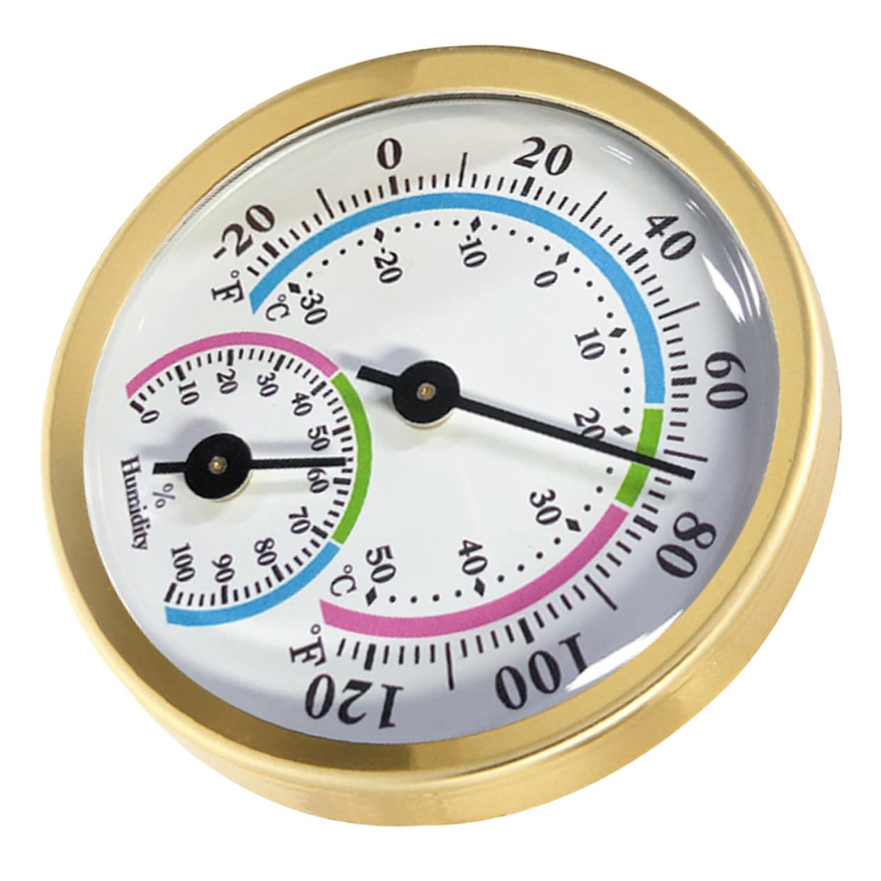 Hanging Thermometer Humidity Gauge for Indoor Outdoor Use Scale Mini Home Hygrometer for Wall Easy Installation Non-Deformable Design Suitable for Office Garden image number 2