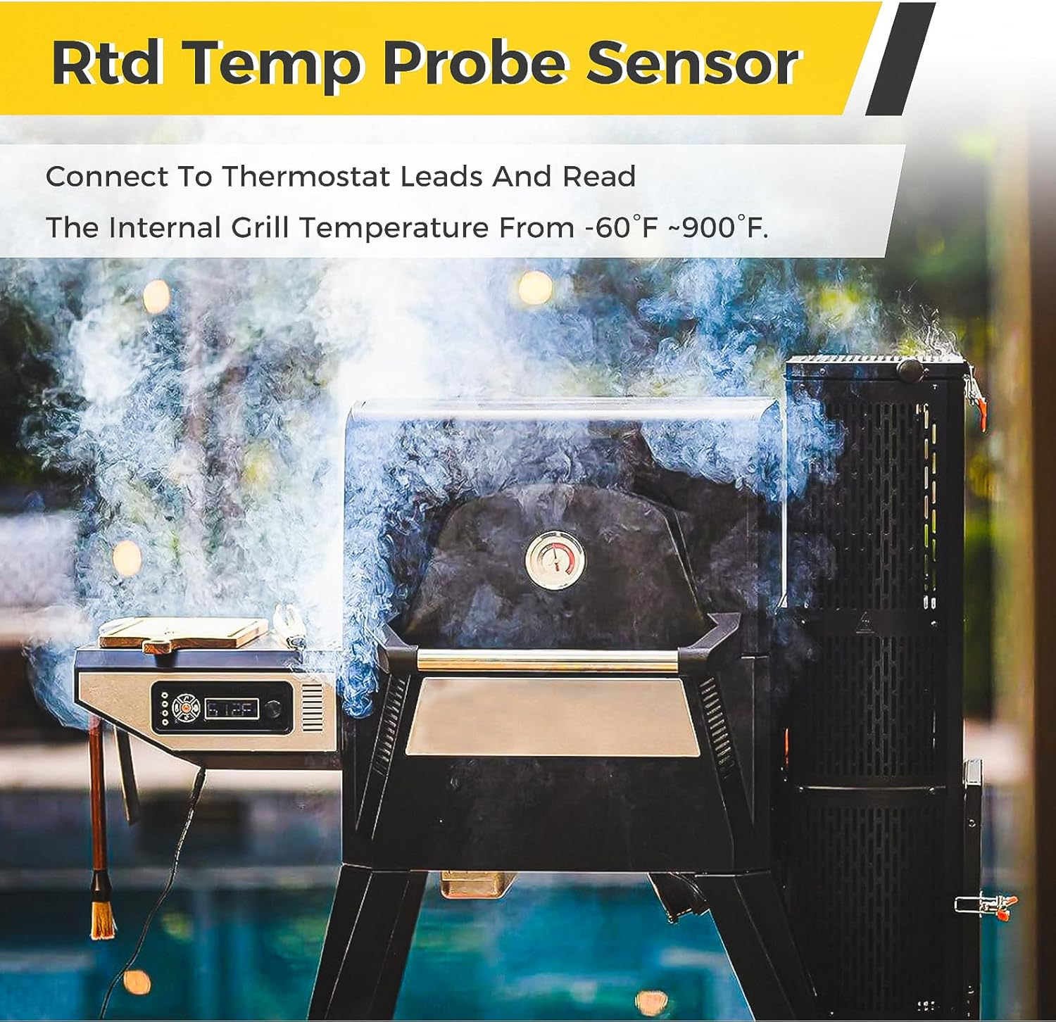 Temperature Probe Replacement for Masterbuilt Gravity Series 560/800/1050 XL & Digital Charcoal Grill & Smokers, Replace Part Number: 9904190024 image number 6