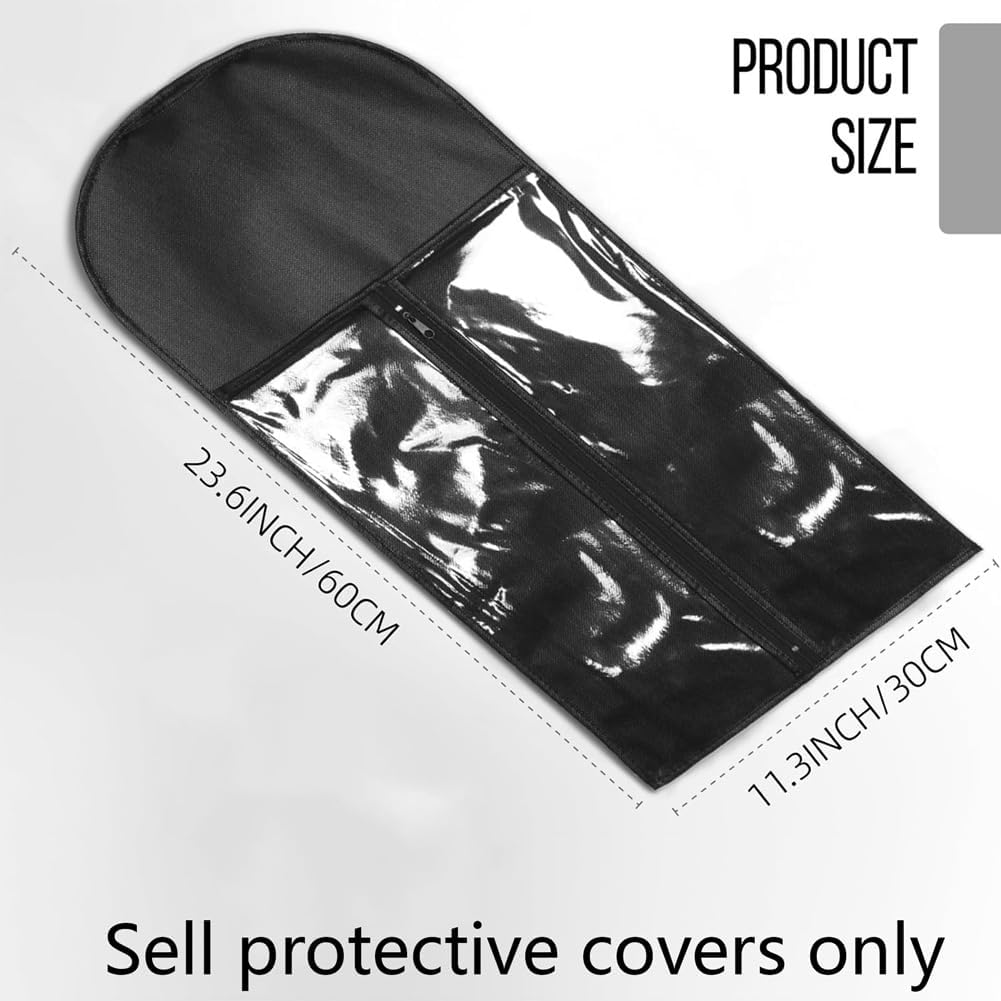 Elqater Hair Extension Holder for Multiple Wigs Holder Wig Bags Storage with Hanger Hair Extension Storage Wig Storage 12Piece