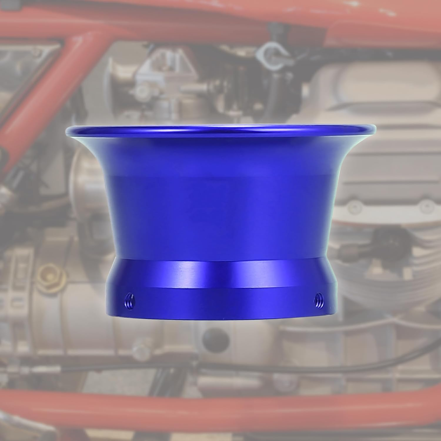 Motoforti Blue 50Mm Inner Dia Motorcycle Air Filter Intake Velocity Stack Aluminum Alloy - Blue image number 3