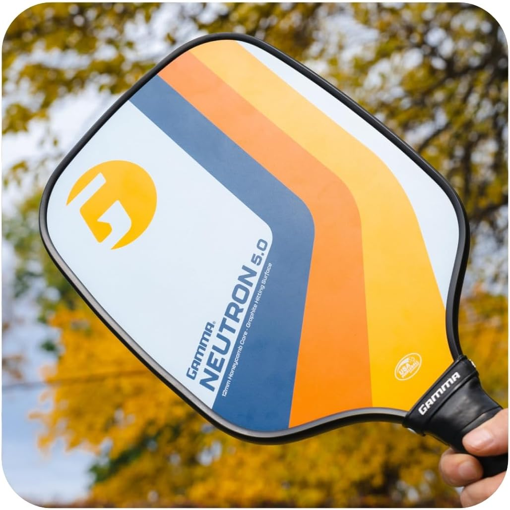 GAMMA Sports 5.0 Pickleball Paddle, Graphite Pickleball Paddle with Polypropylene Core and Honeycomb Grip image number 5