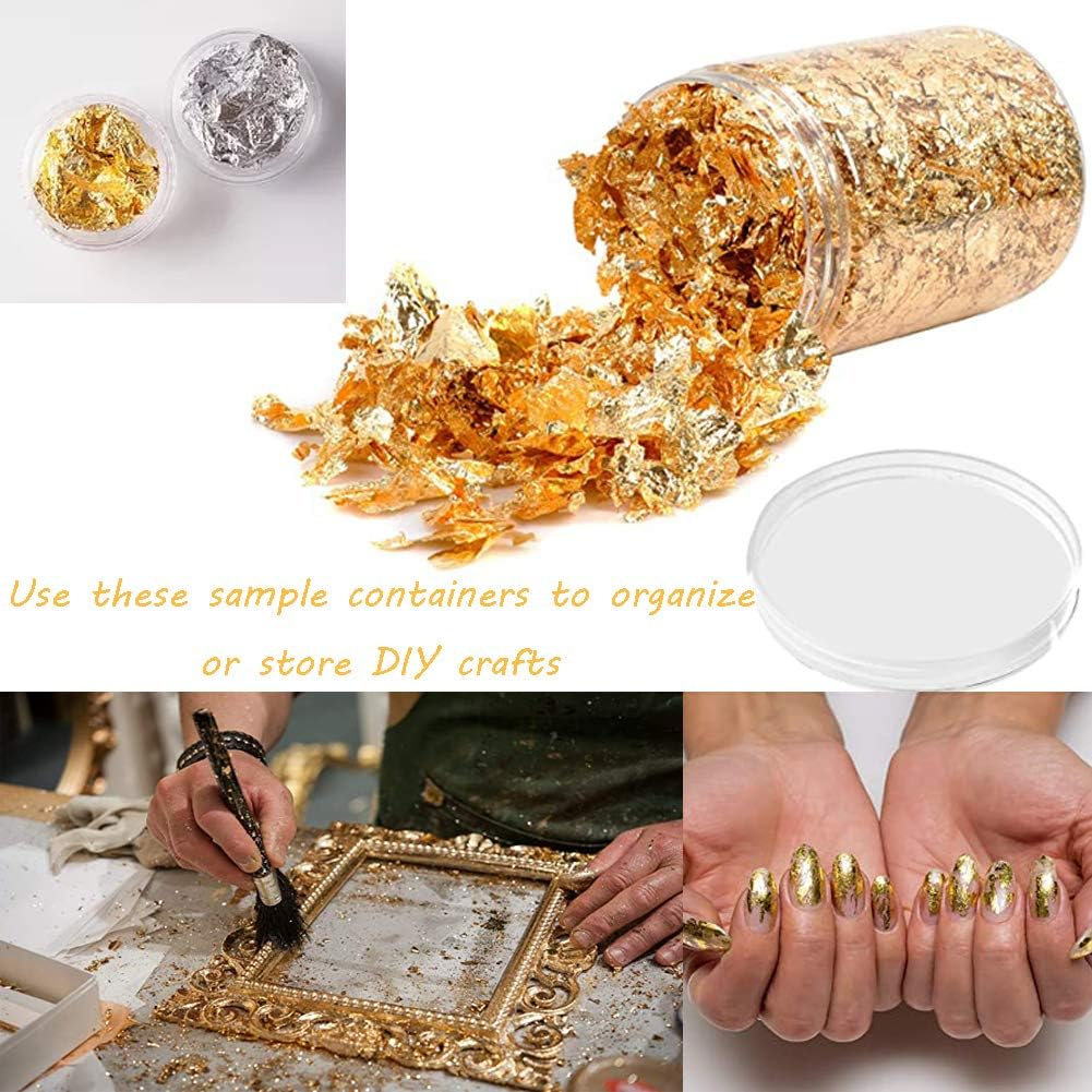 20 Pack 4Oz Empty Clear Slime Containers,Round Plastic Cosmetic Jars with Lids,Transparent Storage Containers for Cosmetics,Lotions,Butters,Slime Making and Food Storage