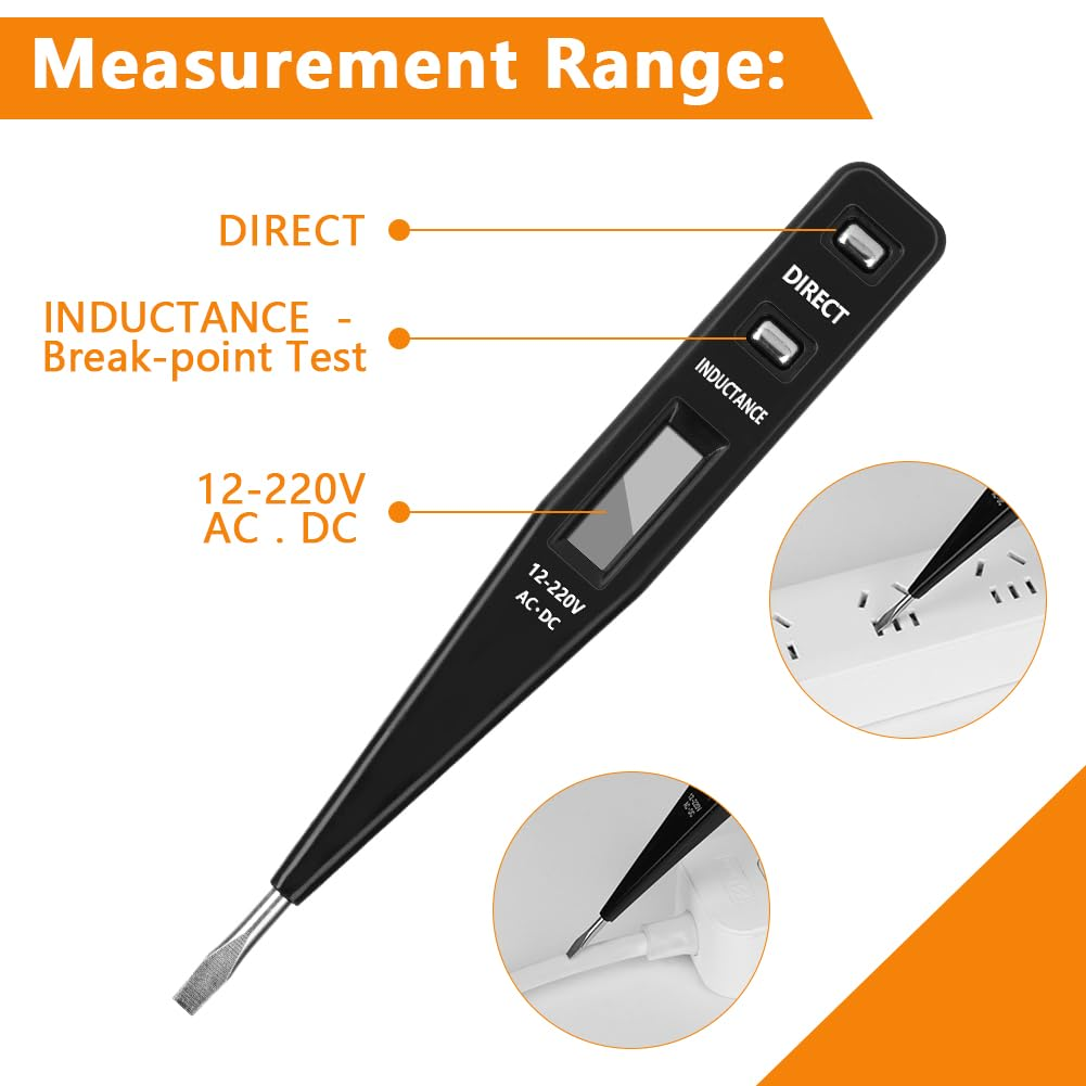 AUAUY Pack of 4 E27 Lamp Holder with Cable Construction Socket, E27 Renovation Socket, Construction Site Socket E27 + VDE Voltage Tester, E27 Lamp Holder with Plug-In Terminal, E27 Replacement image number 3
