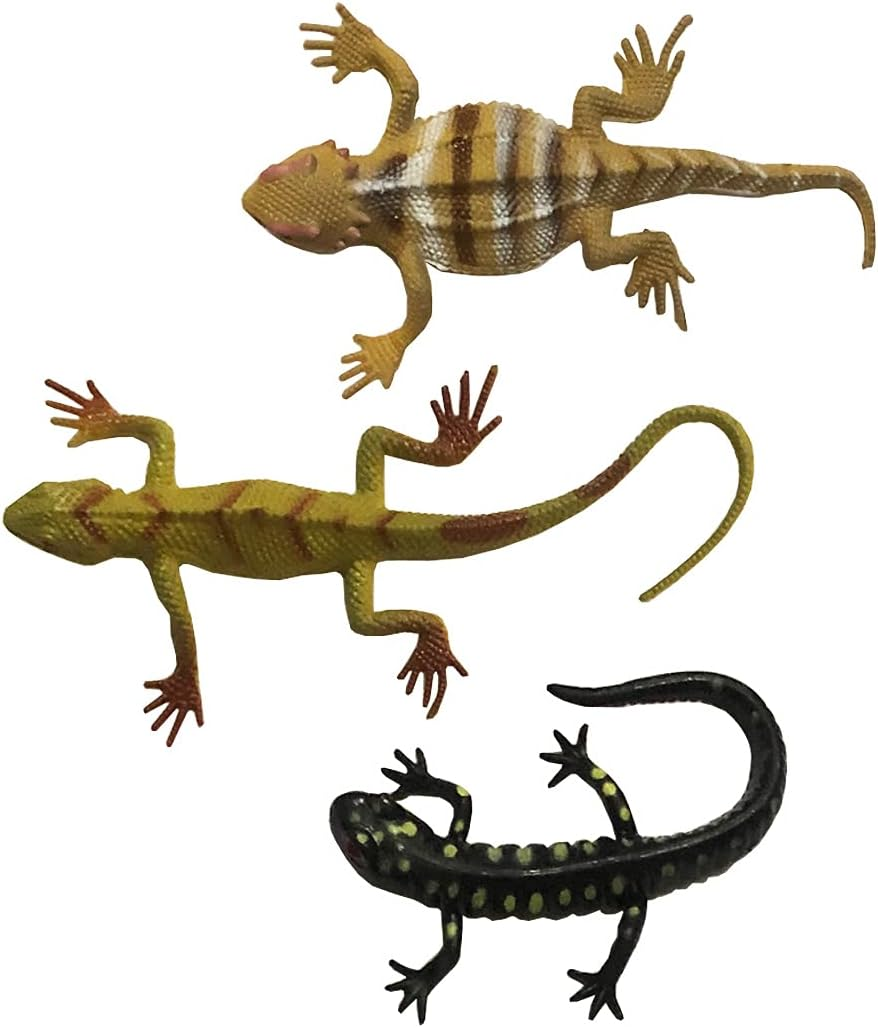 24Pcs Small Realistic Frog Lizard Insect Snake Dragonfly Ant Reptile Figure Animals for School Project Garden Toy Birthday Gift Party Supplies Home Decor Game (Classic B) image number 3