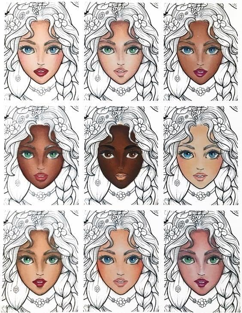 6Pcs Skin Tone Alcohol Markers,Dual Double Tips Art Markers Drawing Sketched for Adult Brginner(Skin Tone) image number 2