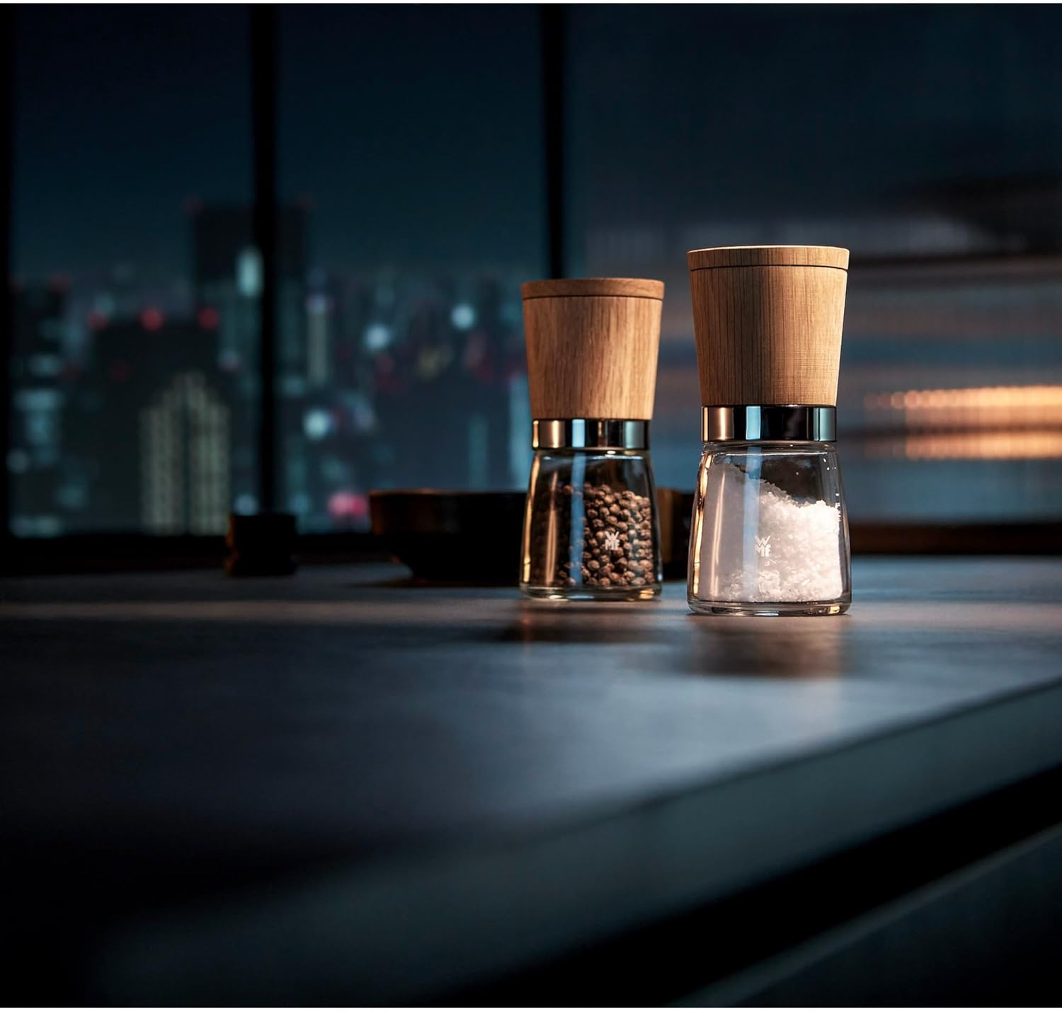 WMF 0652314500 Salt and Pepper Mills Set of 2 Wooden, Brown image number 5