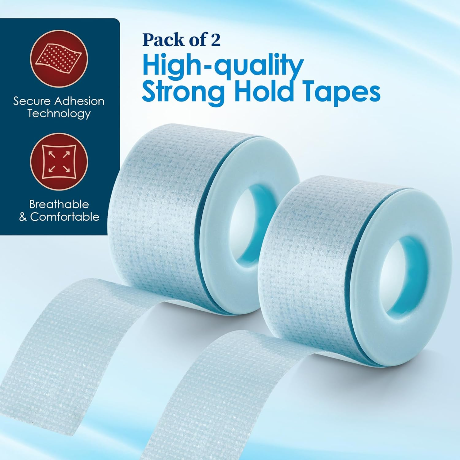 Medca Sensitive Skin Low Trauma Tape Roll, 1 Inch X 4 Yards, Pack of 2 Rolls image number 3