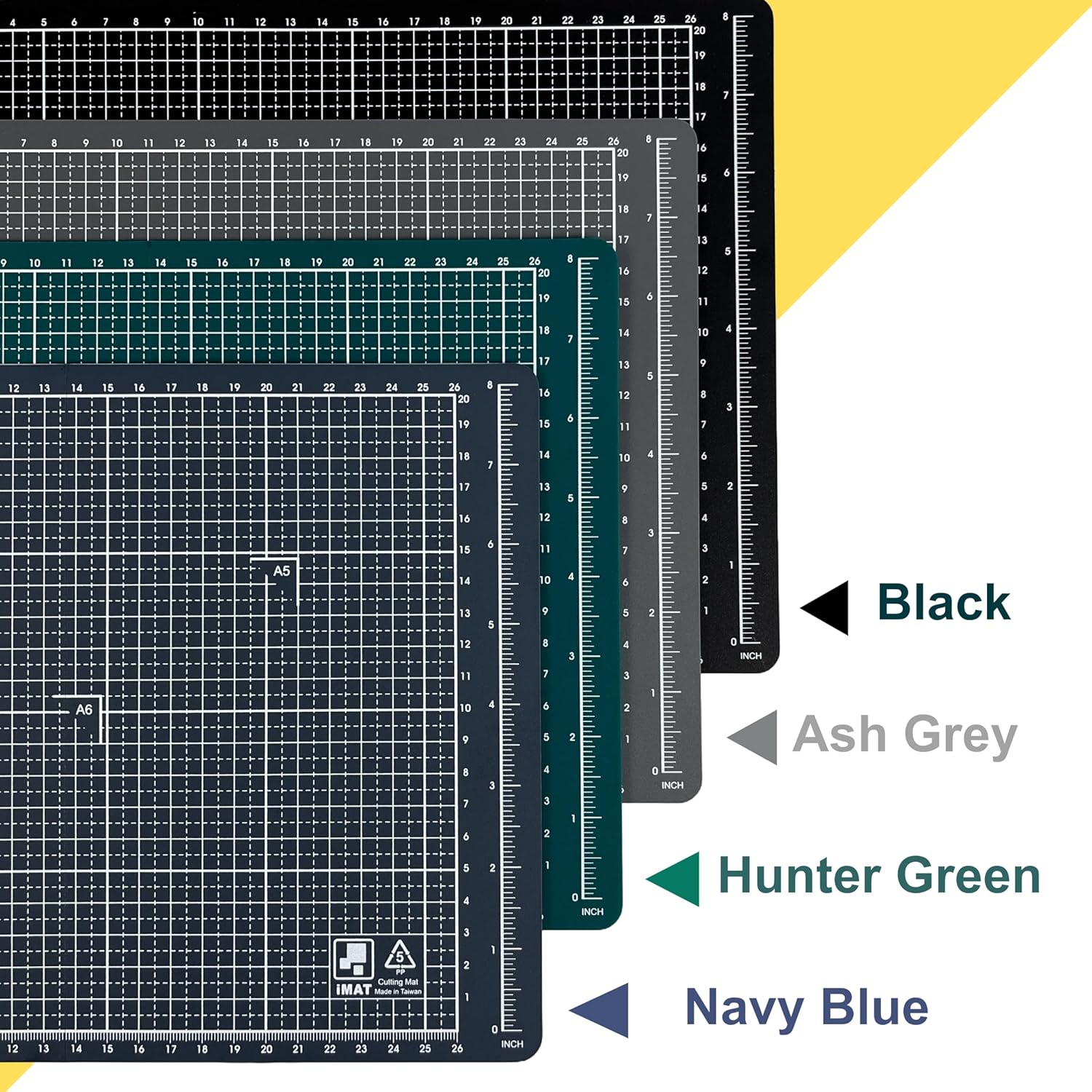 Imat Flip Cutting Mat Note A4, 30X22 Cm, Folding, Suitable for Small Crafts, Making Notebook, Models, and Scrapbooking Project (Ash Grey) image number 3