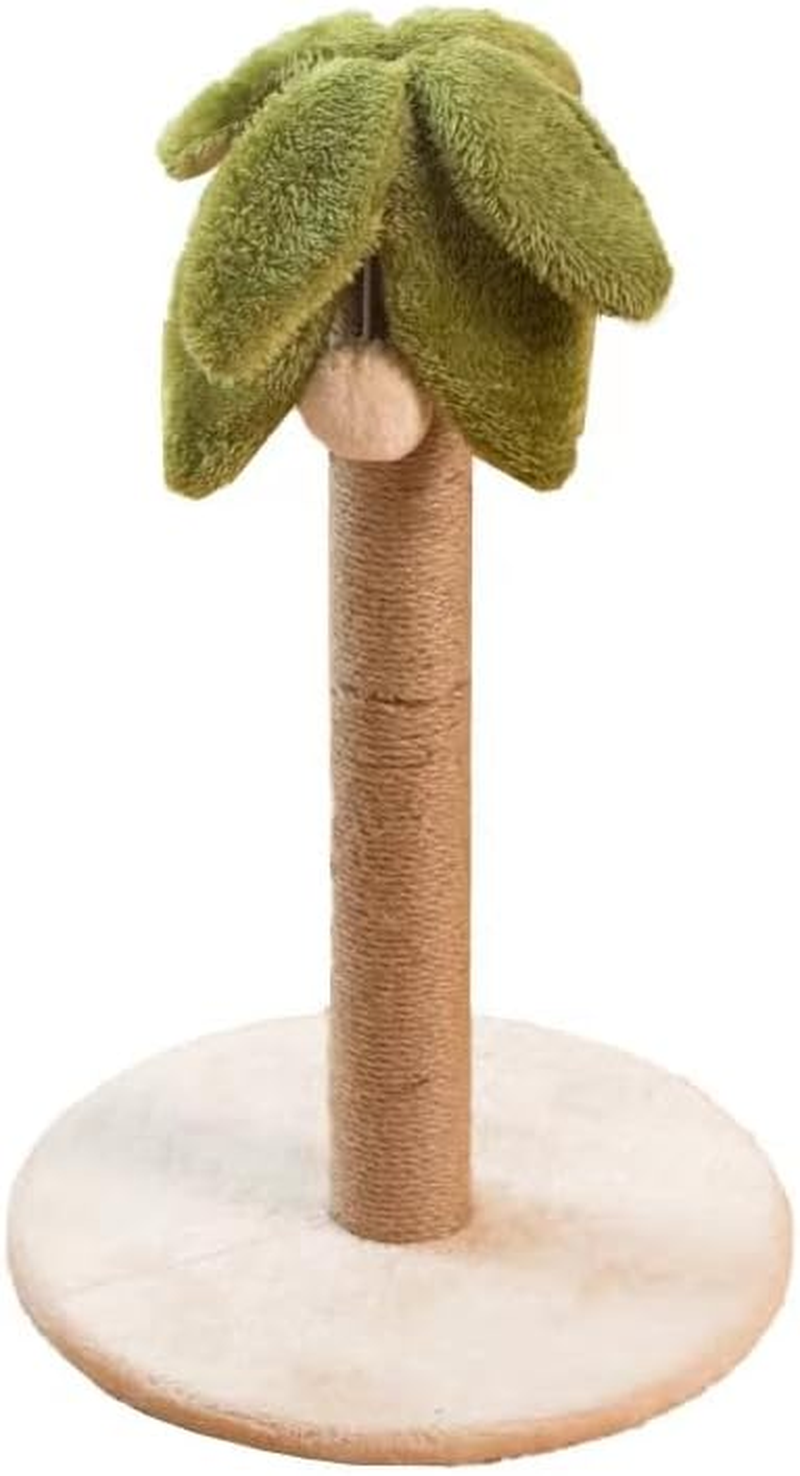 TITIROBA Nail Sharpener Nail Sharpener Pole for Cats, Palm Trees, Cute, Indoor with Pom Poms, Stress Relief, Stylish, Space Saving, Vertical Type, Height 21.3 Inches (54 Cm)