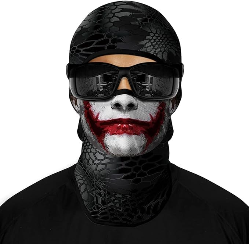 Shopiness Unisex 3D Winter Balaclava for Adults Face Cover for Motorbike, Cycling, Sports, Hiking, and Outdoor Activities, Classic Design, One Size Fits All - Movie Characters image number 6