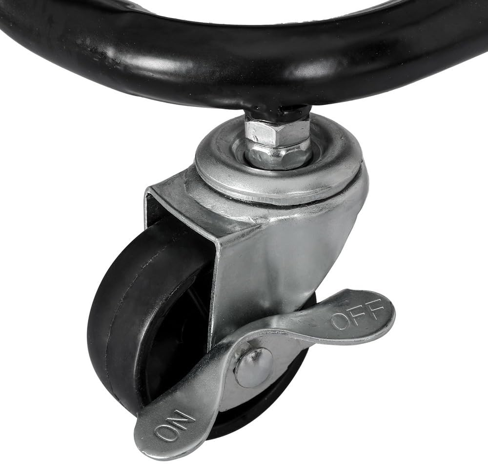 Artiss Storage Trolley Kitchen Cart 4 Tiers Rack Shelf Frame Organiser Black image number 4