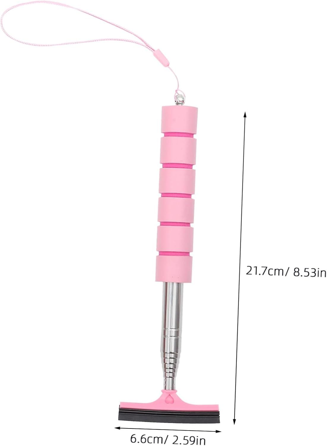 HORIALENCE Car Windscreen Cleaner Squeegee 3Pcs Set Retractable Rearview Mirror Window Cleaner Tool for Automotive Glass Exterior Care in Black, Green, and Pink image number 6