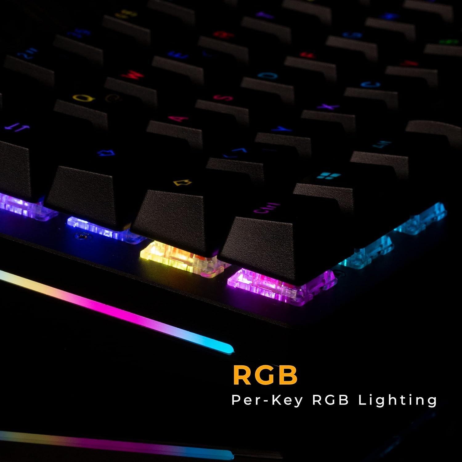 Glorious Gaming Keyboard - GMMK 2 - TKL Hot Swappable Mechanical Keyboard, Red Switches, Wired Keyboard Gaming, Compact - Full Size Keyboard (Black RGB Keyboard) image number 6