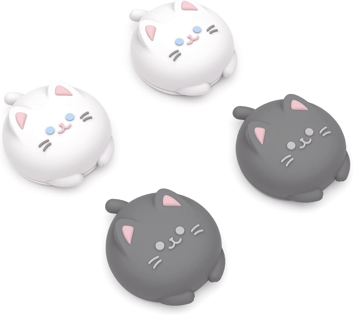 Playvital Cute Thumb Grip Caps for Ps5/4 Controller, Silicone Analog Stick Cover for Xbox Series X/S, Thumbstick Caps for Switch Pro Controller - Cutie Kitty - Chubby Panda image number 6