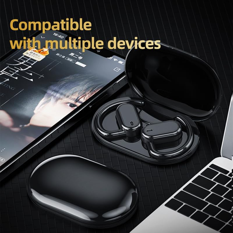 Voice Translator Earphones, Two-Way Translator Device with App for 144 Languages Offline, Intelligent Instant Voice Translator, Bluetooth 5.4 Wireless Music Earphones For image number 2