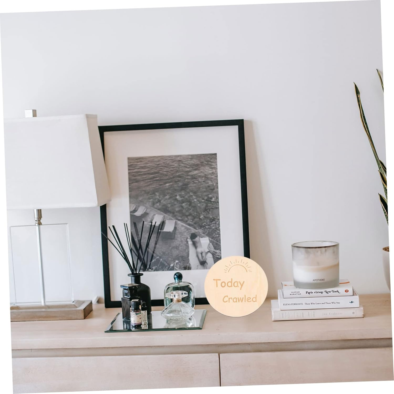 Didiseaon Double-Sided Rainbow Wooden Baby Growth Milestone Cards for Newborns, 13Pcs Set, Monthly Commemorative Memory and Photo Recording Props for Baby'S First Year