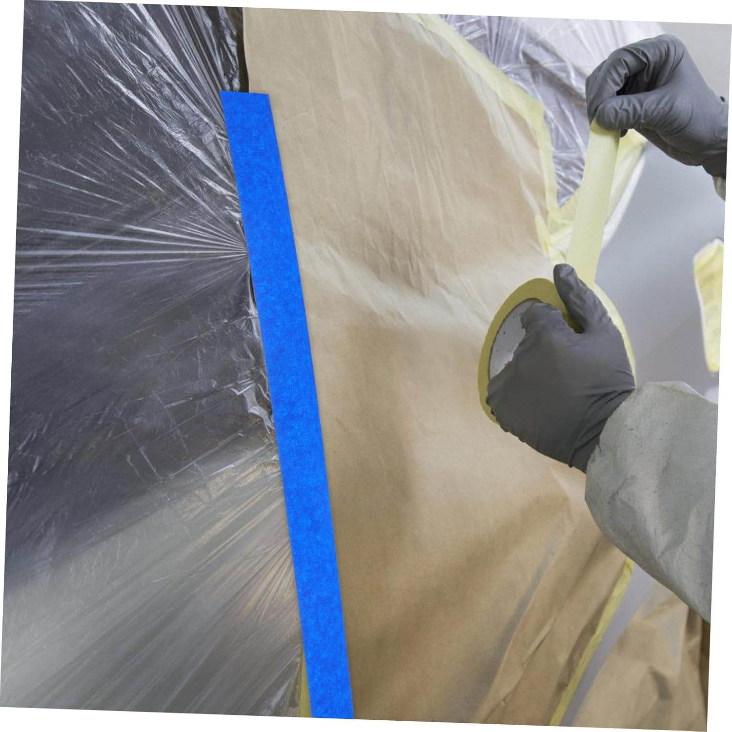 6Rolls Masking Tape for Painters Thin Masking Tape Adhesive Strips for Automotive Painting Home Renovation Industrial Manufacturing image number 3