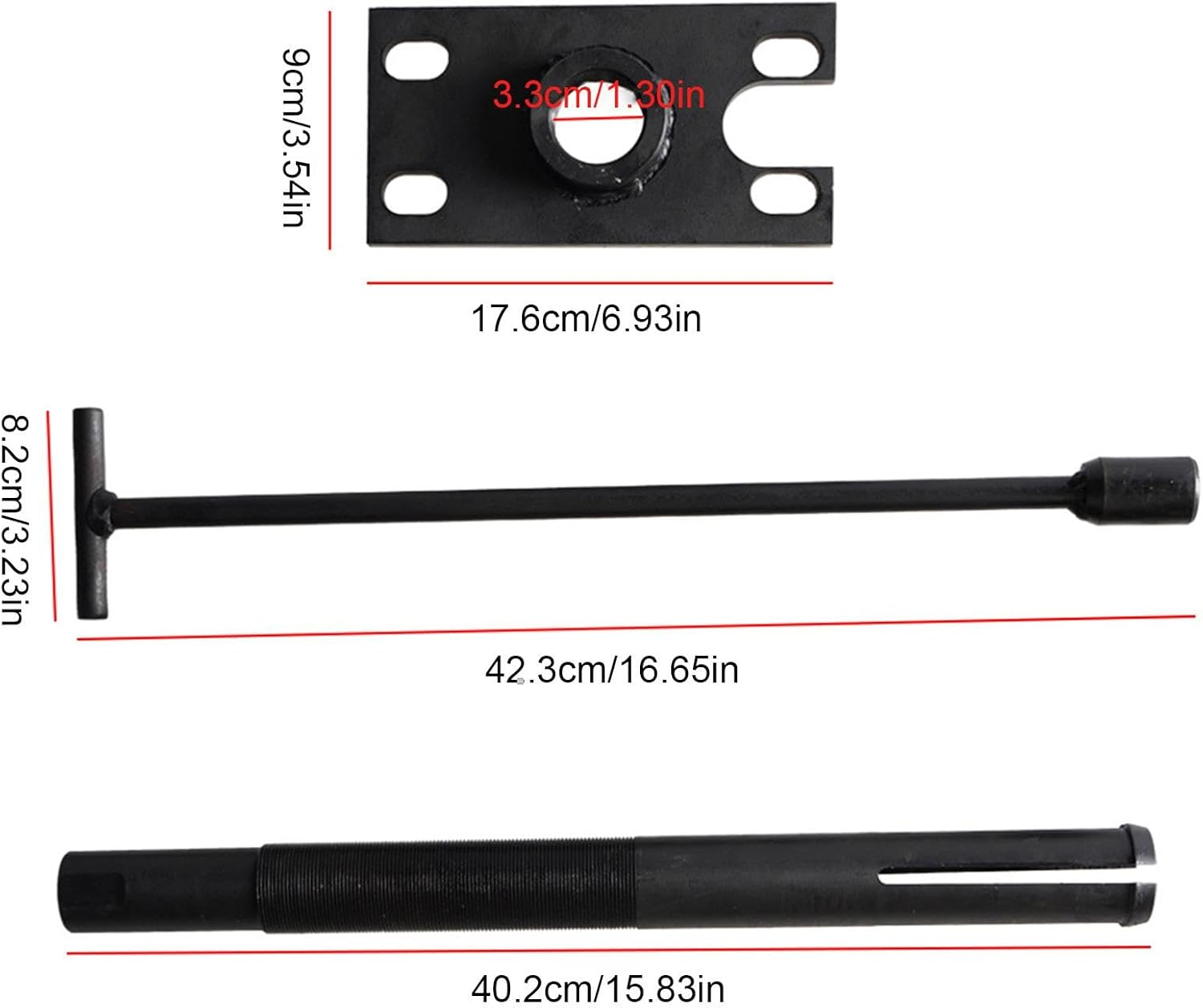 Gimbal Bearing Puller, Automotive Repair Tool, Blind Hole Engine Alignment, Bearing Puller, Internal Gear Extractor Remover for Car, 18.11X4.33X1.97 Inches image number 3