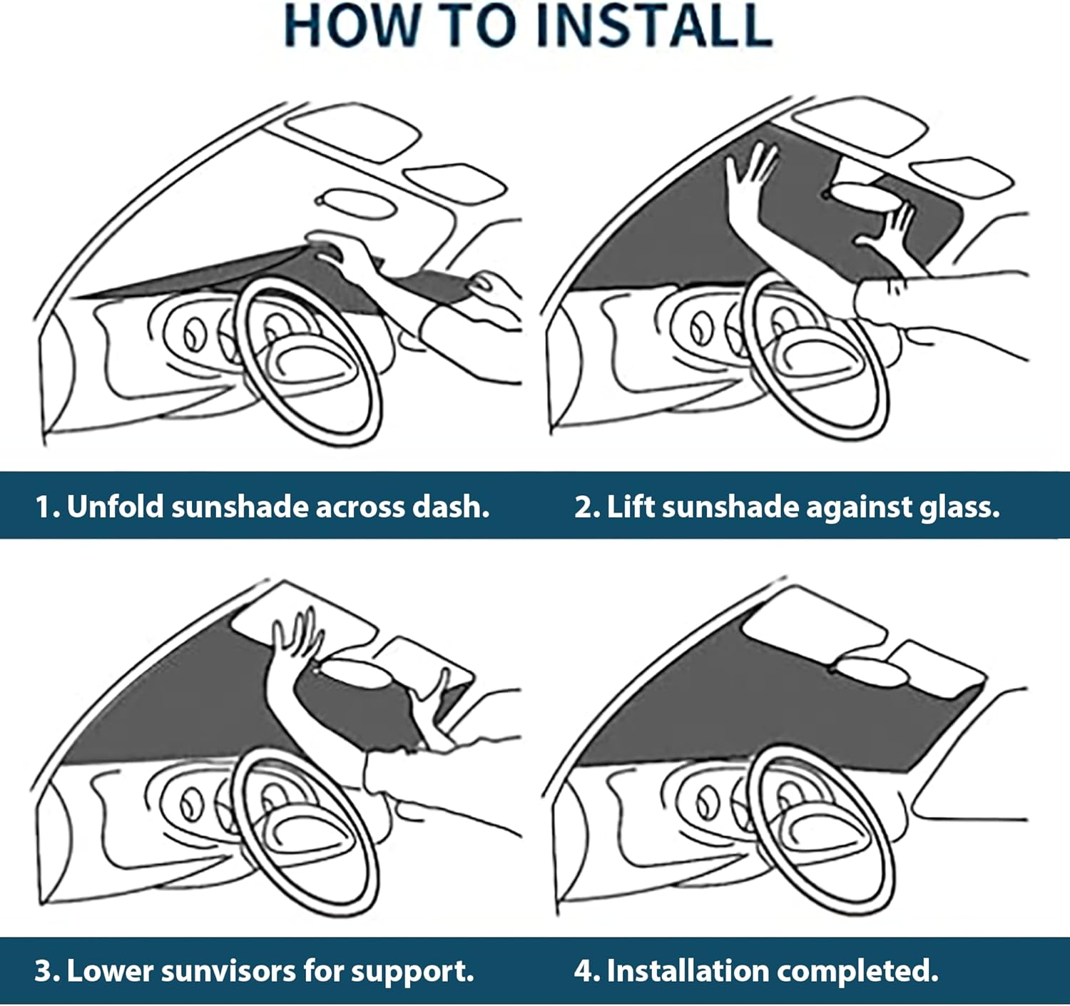 Plasticolor 003955W01 Warner Bros. Rick and Morty Accordion Sunshade, Silver image number 1