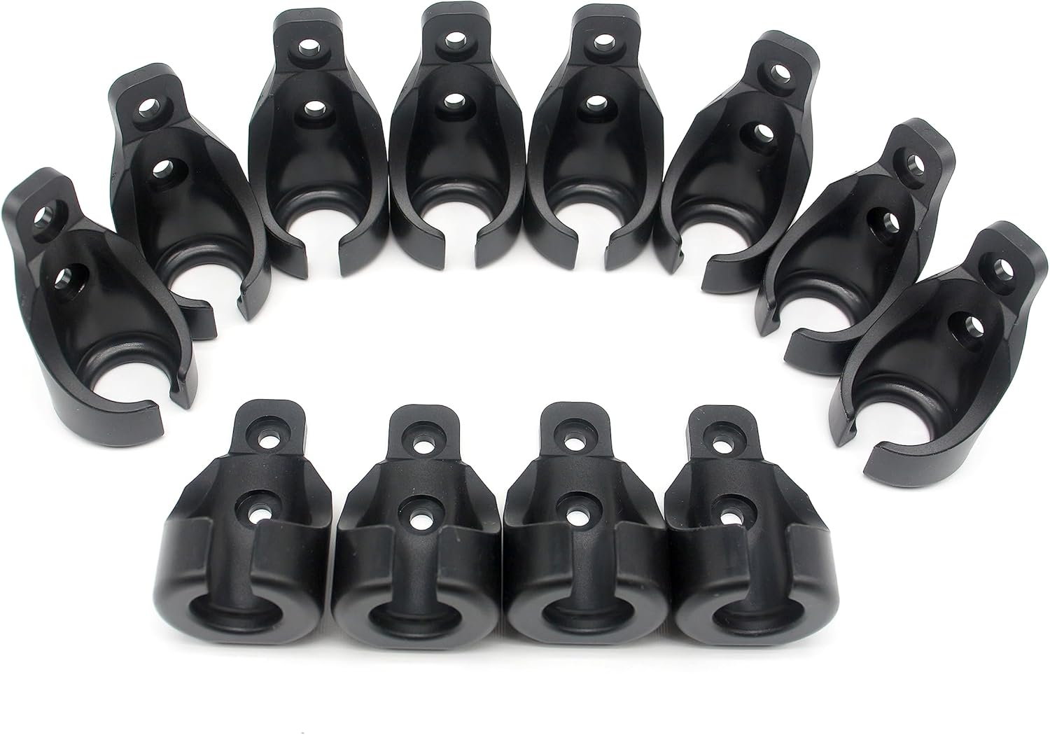 Bungee Kit for Roller Shade Parts Replacement Sun Shades Blackout Roller up Blinds Tie down (Black, 12 Circle Receiver) image number 2