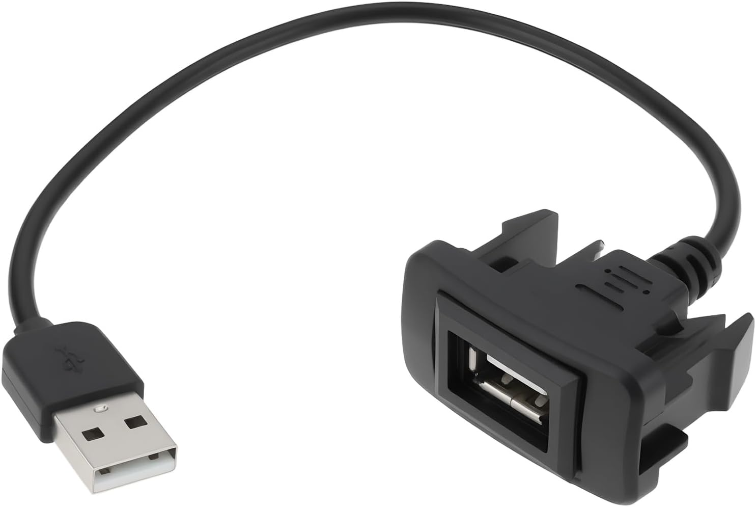 Emsea Male to Female USB Power Socket Extension Cord Adapter with a Length of 25Cm Compatible with Toyota Corolla 2007-2019 USB Port Car Charger image number 5