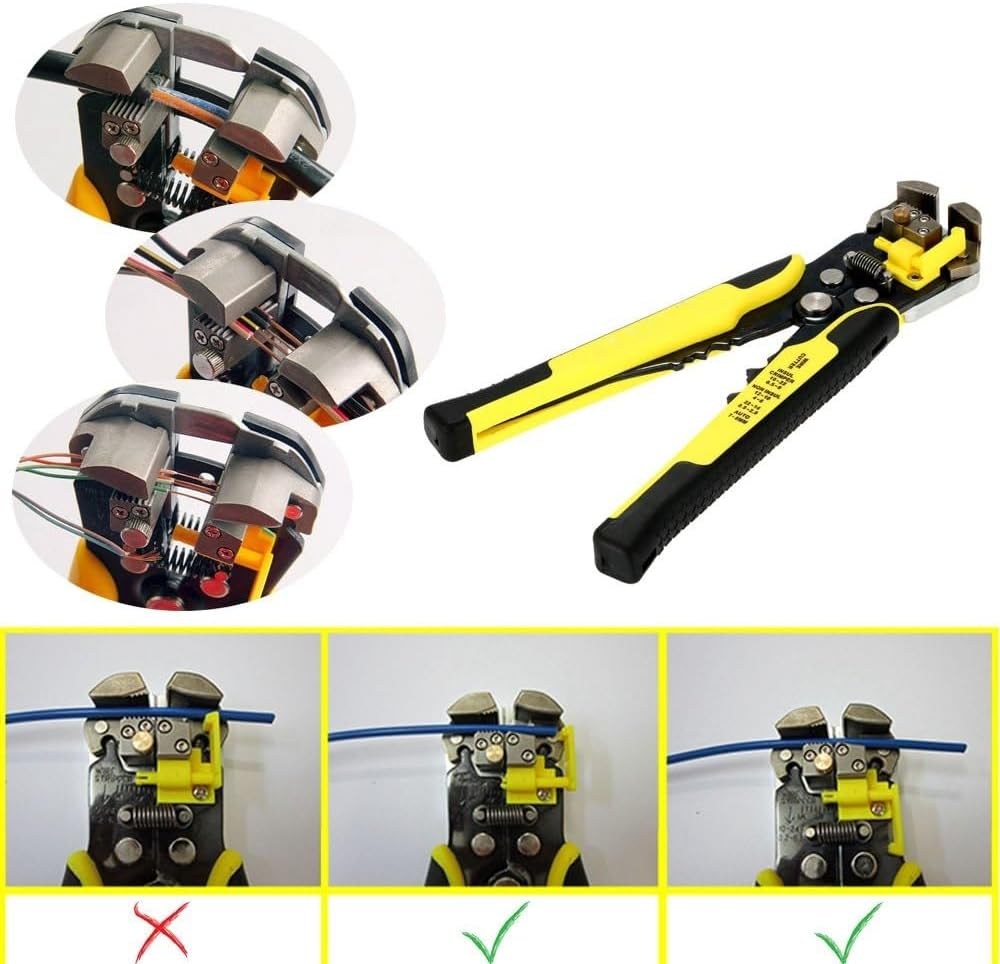 Itech-Smart Wire Stripper Self-Adjusting Cable Cutter Crimper,Automatic Wire Stripping Tool/Cutting Pliers Tool for Industry image number 2