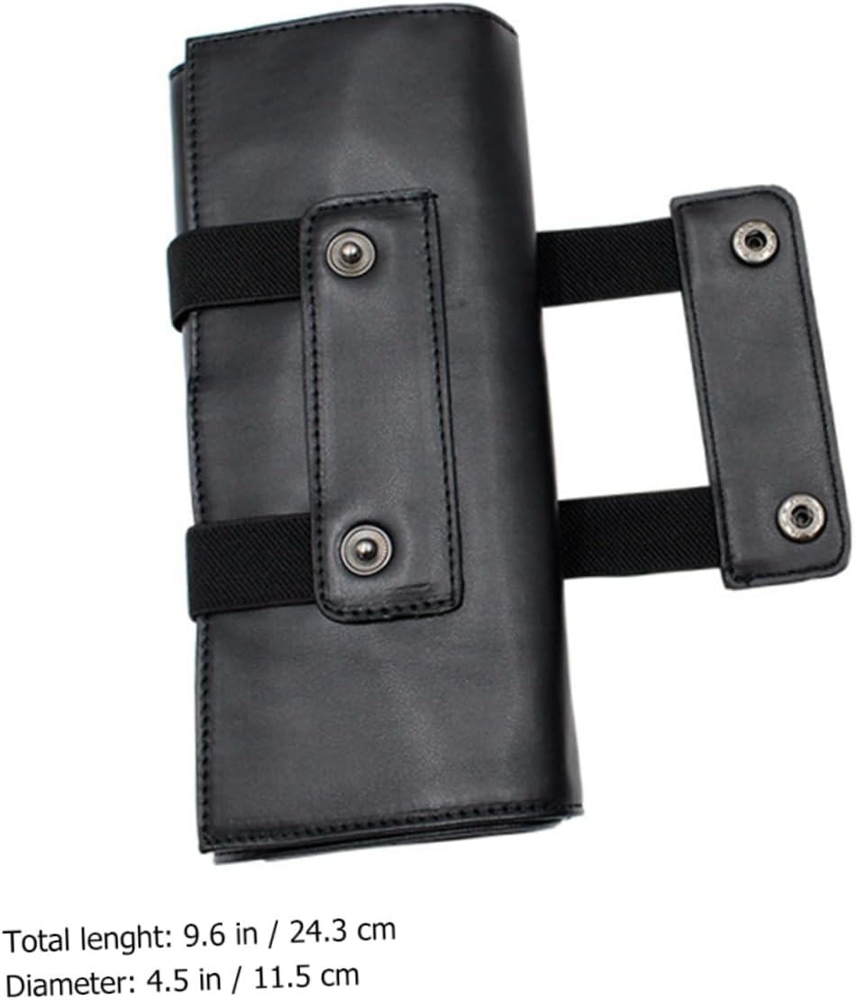 Beatifufu Barber Storage Bag Pu Leather Salon Scissor Holder Pouch for Haircut Tools at Barbershop