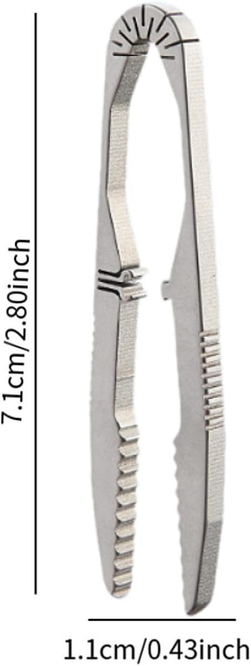 Mini Tweezer Titanium Alloy Lightweight Outdoor Survival Maintenance Tool for Emergencies, Backpacking, Hiking, Crafts image number 5