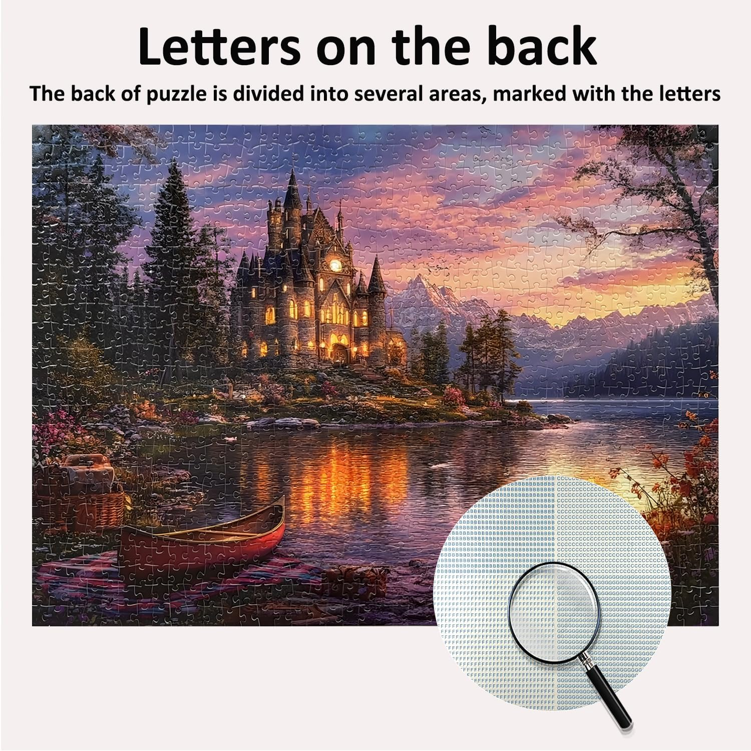 Jigsaw Puzzles for Adults 1000 Pieces Twilight Castle Impossible Hard Difficult Challenging Puzzles for Adults Teens 1000Pc Reflections Lake Jigsaw Puzzle 1000 Pieces 28 X 20 Inch image number 3