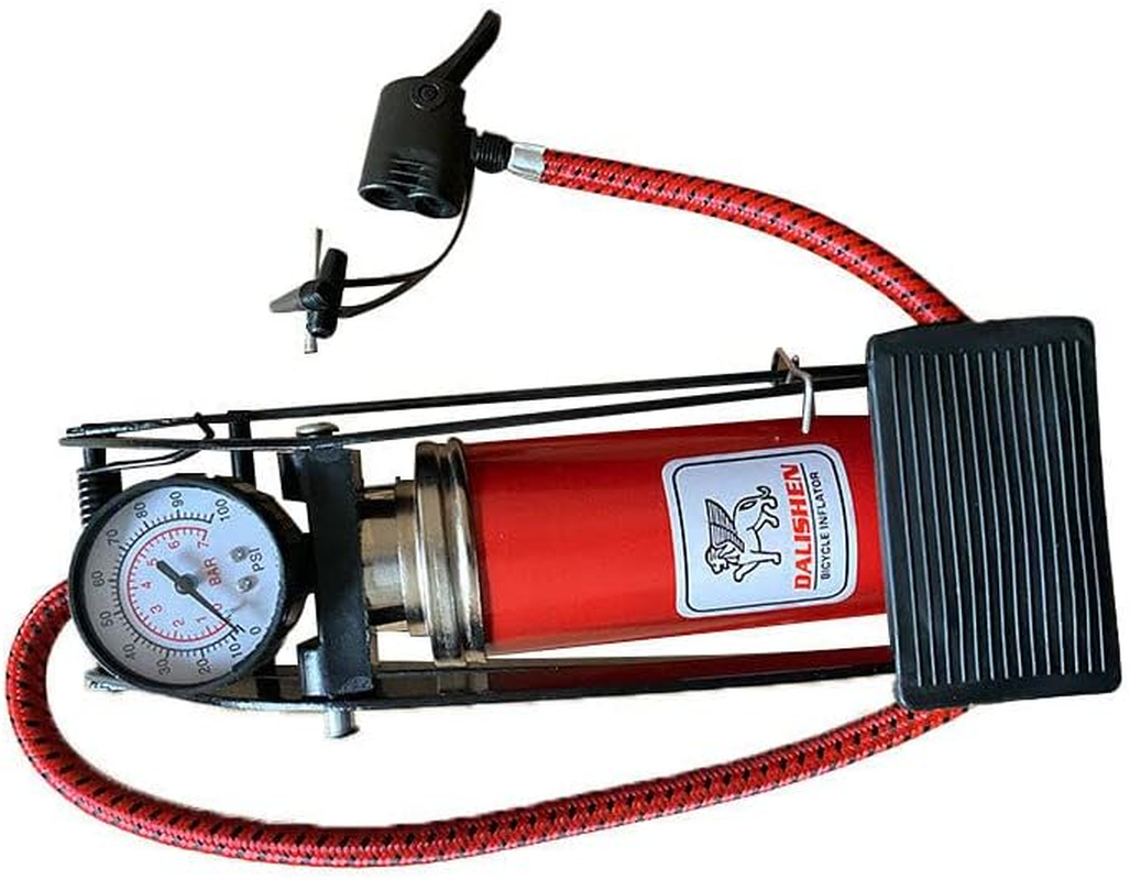 AIMALL High Pressure Foot Pump Portable Floor Bike Pump Inflator, 100 PSI Air Pump for Motorcycles, Bicycles, Cars, Sports Balls, and Other Inflatables image number 6