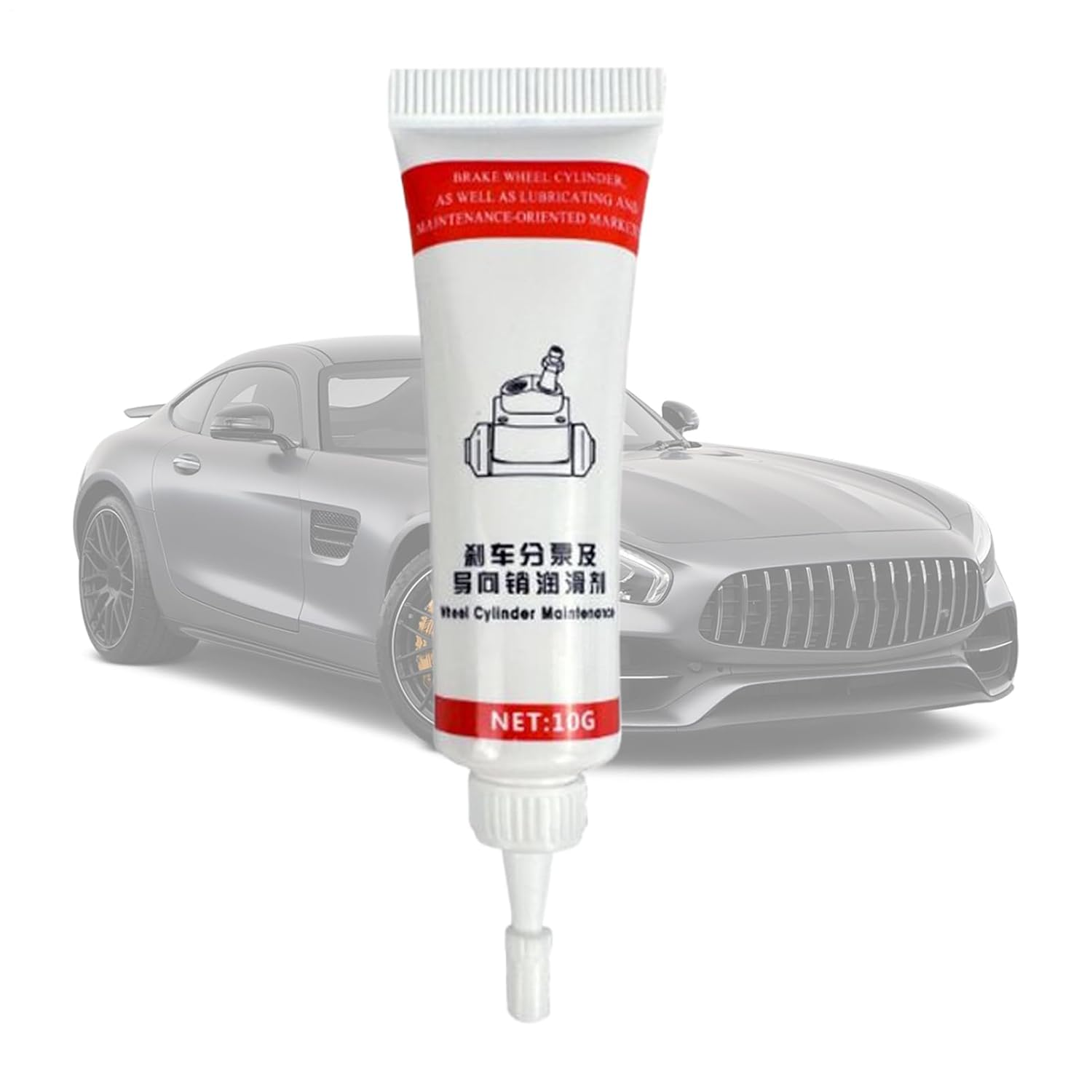 Brake Grease - Rust Squeal Eliminating Brake Lubricant - Squeal Stopper Lube Long-Lasting Moisture Proof for Installation Slot Piston Maintenance image number 4