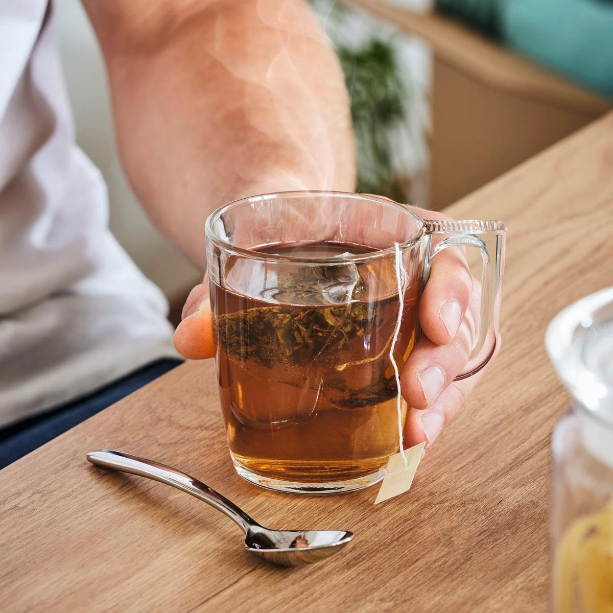 Luminarc New Set 6 Mugs Breakfast Mugs Glass Coffee for Microwave 25Cl image number 6