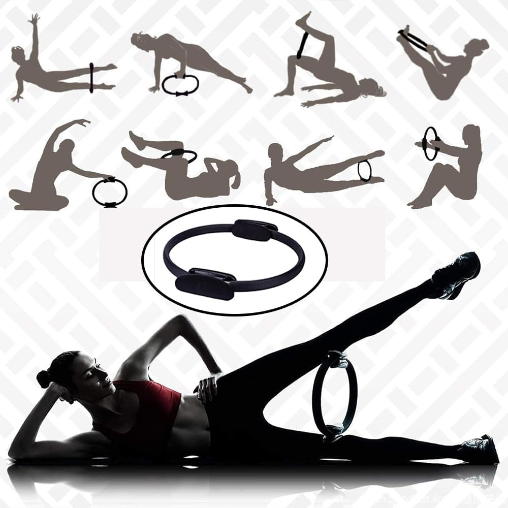 Pilates Ring Circle,Magic Circle,Muscle Trainers,Magic Circle,Gym Equipment,Circular Fitness Circles, for Legs, Arm and Glutes Core Strength Training image number 4