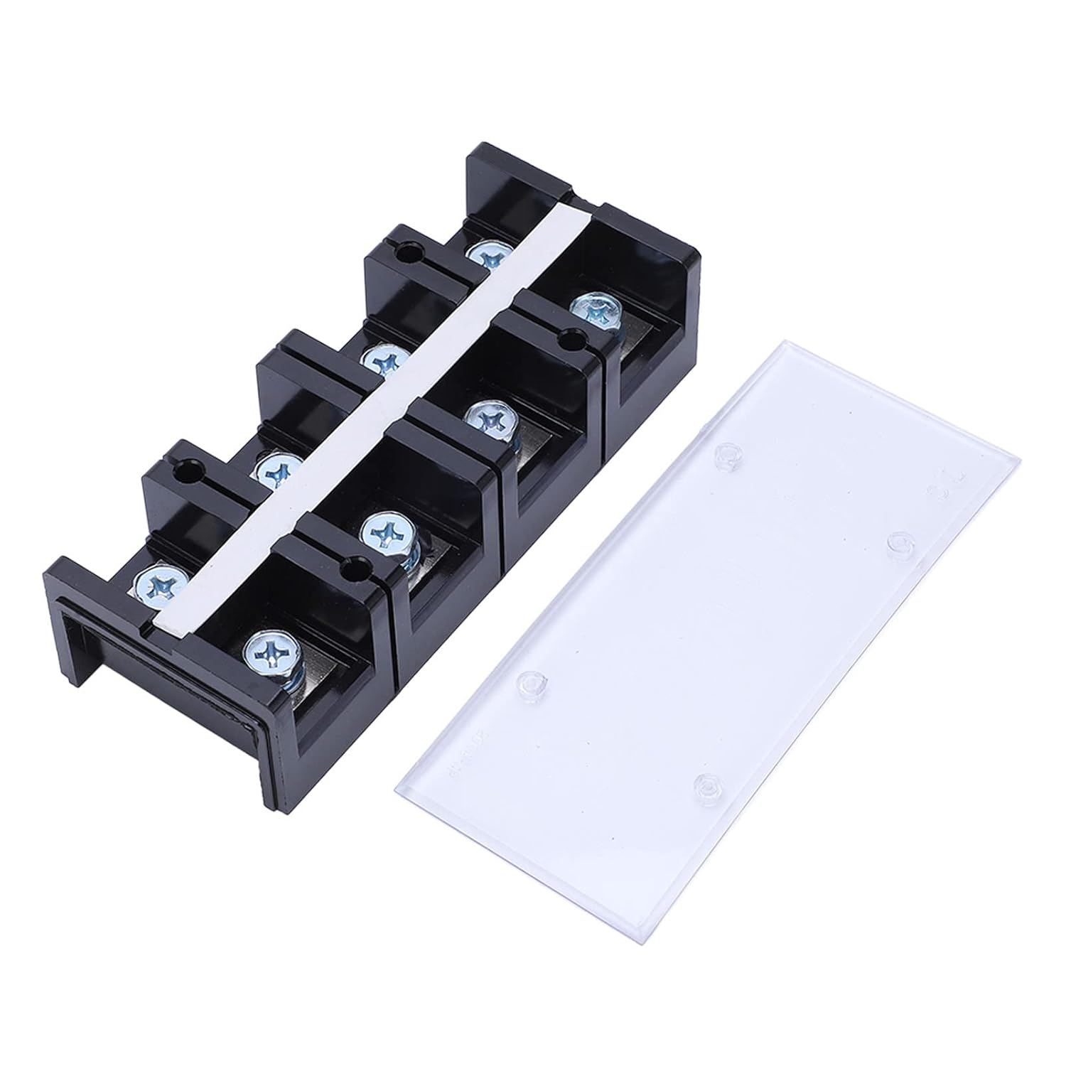 EVTSCAN Terminal Block Screw Type Dual Row 4 Position Strip 200A Barrier for Electrical Connection image number 4