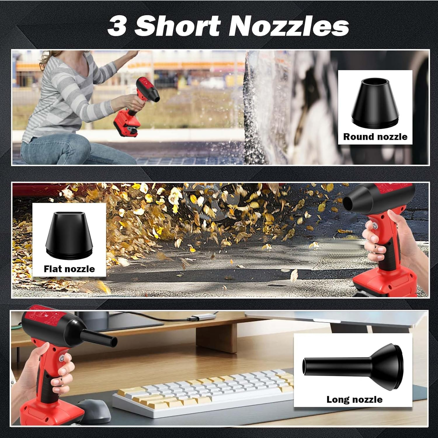 Jet Dry Blower for Milwaukee M18, Compatible with Milwaukee 18V Lithium Battery,Super Turbo Violent,Mini Turbo Jet Fan, Battery Blower, Useless Stuff Jetfan, Air Duster for Drying, Cleaning image number 1