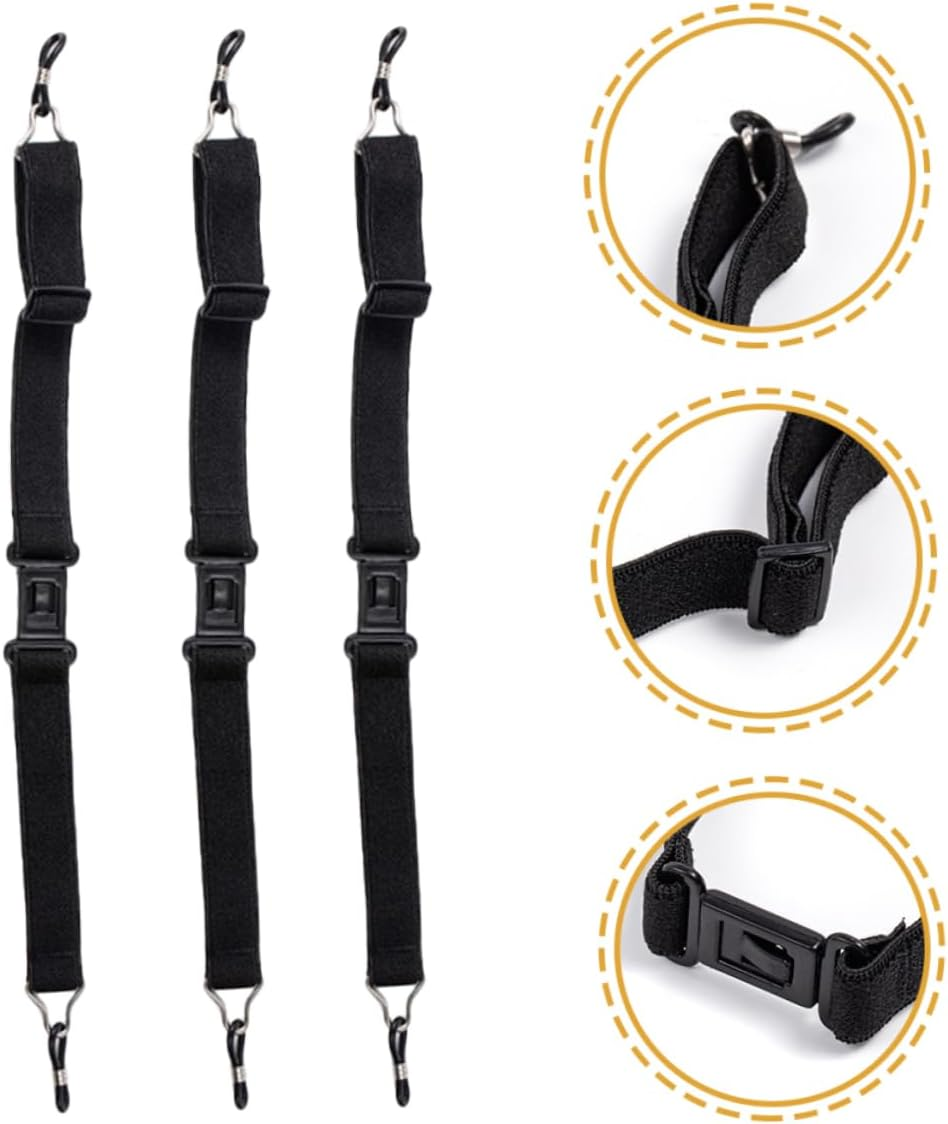 OATIPHO 3Pcs Glasses Rope Adjustable Eyewear Strap Anti-Slip Eyeglass Holder Accessories image number 6