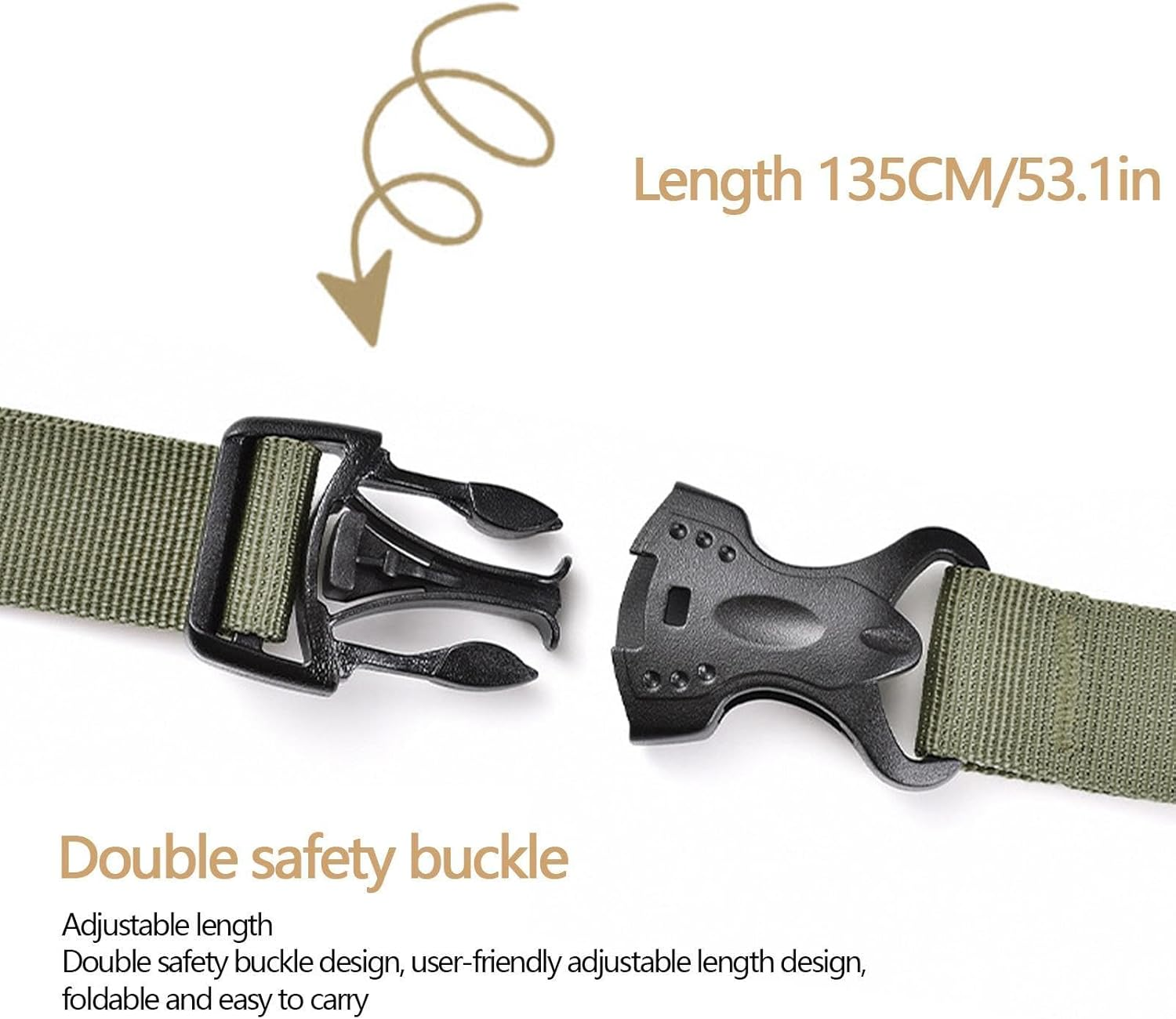 Buckle Packing Straps - Tie down Strap,Utility Strap with Buckle, Camping Gear Strap, Tie down Strap, Lashing Strap Adjustable for Sleeping Bag, Picnic Mat