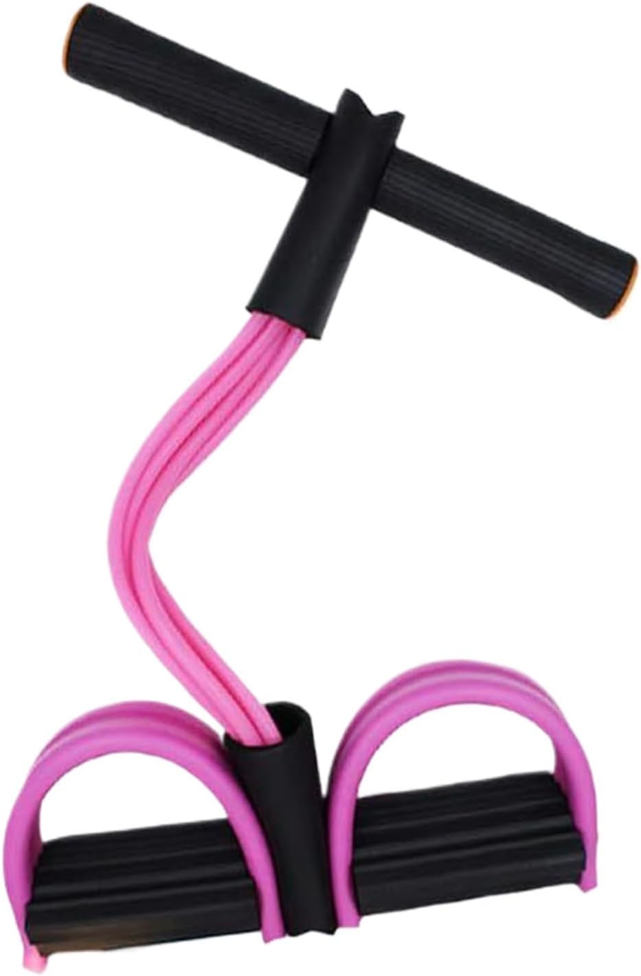 Pedal Resistance Band with Handle,Fitness Foot Pedal Stretch Bands 6-Tube | Stretching Trainer Training Equipment for Beginners Pilates Yoga Adults Home Office Gym Abdomen Arms