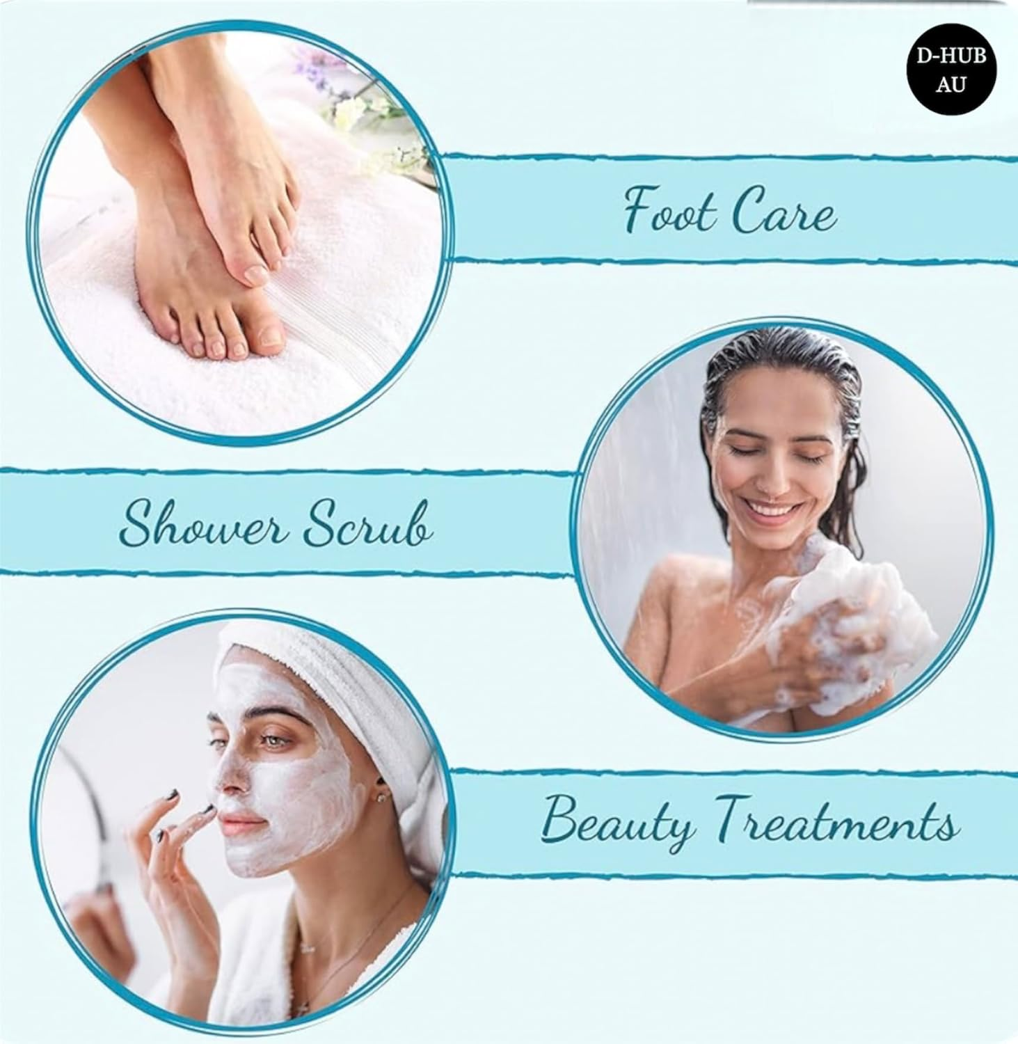 D-HUB AU: (450G) Pure Epsom Salt (Food Grade) Bath Magnesium Sulphate | Epsom Salt for Bath, Foot Soaking, Scrub, Aquarium, Dogs, Plants & Pharmaceutical Grade | Pure Epsom Salt 100% Natural, Relaxing, and Bath Soak for Muscle Relief, Stress Relief, and Better Sleep (Food Grade -FCC) image number 4